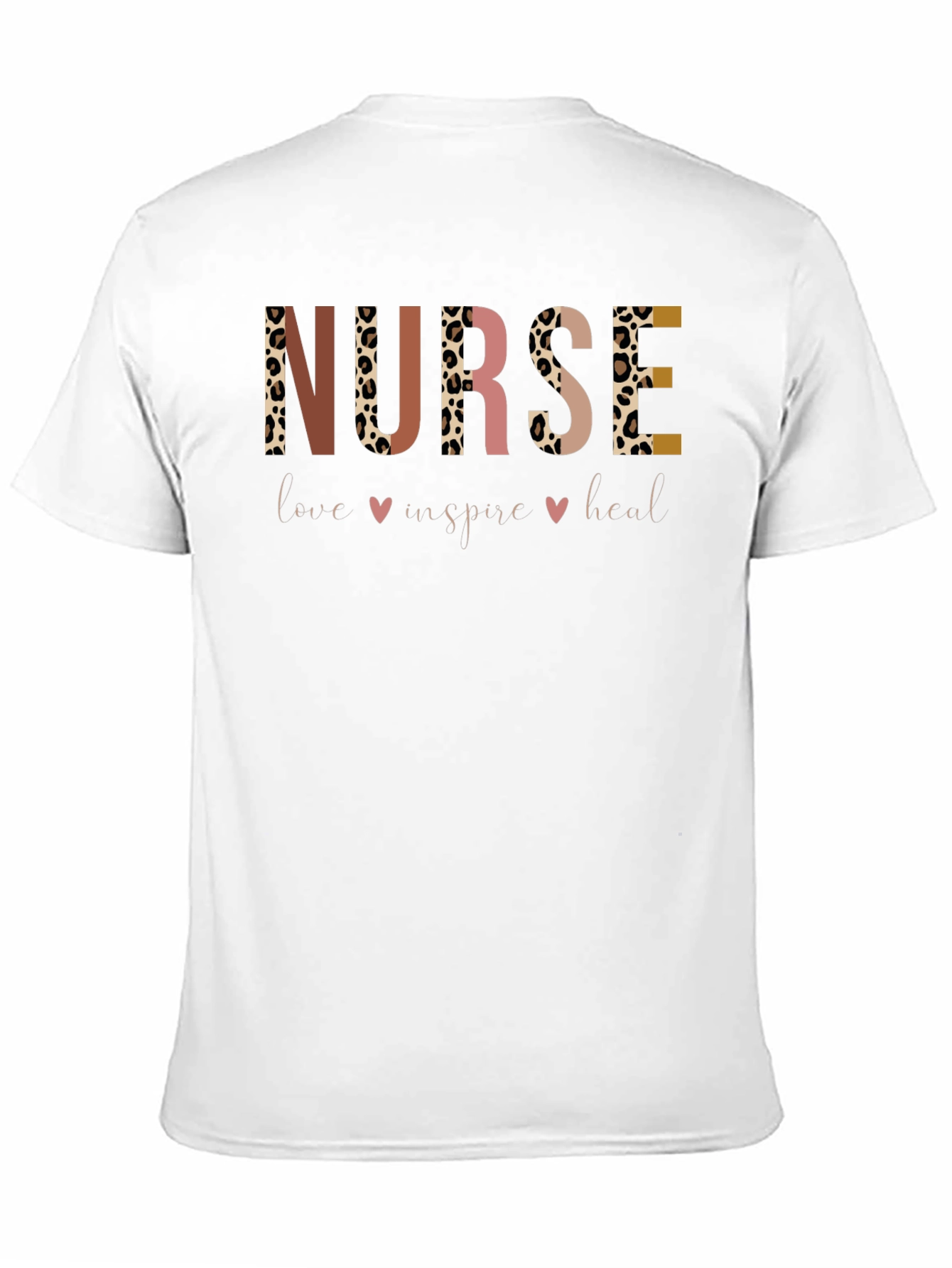 Black Nurse Love Inspire Heal Graphic Tee view 11