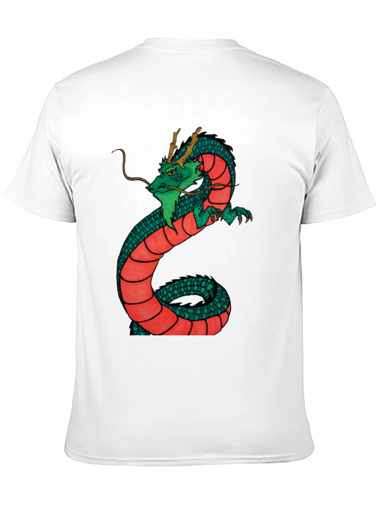 Black Dragon Graphic Tee - Black Cotton Blend Shirt view 11
