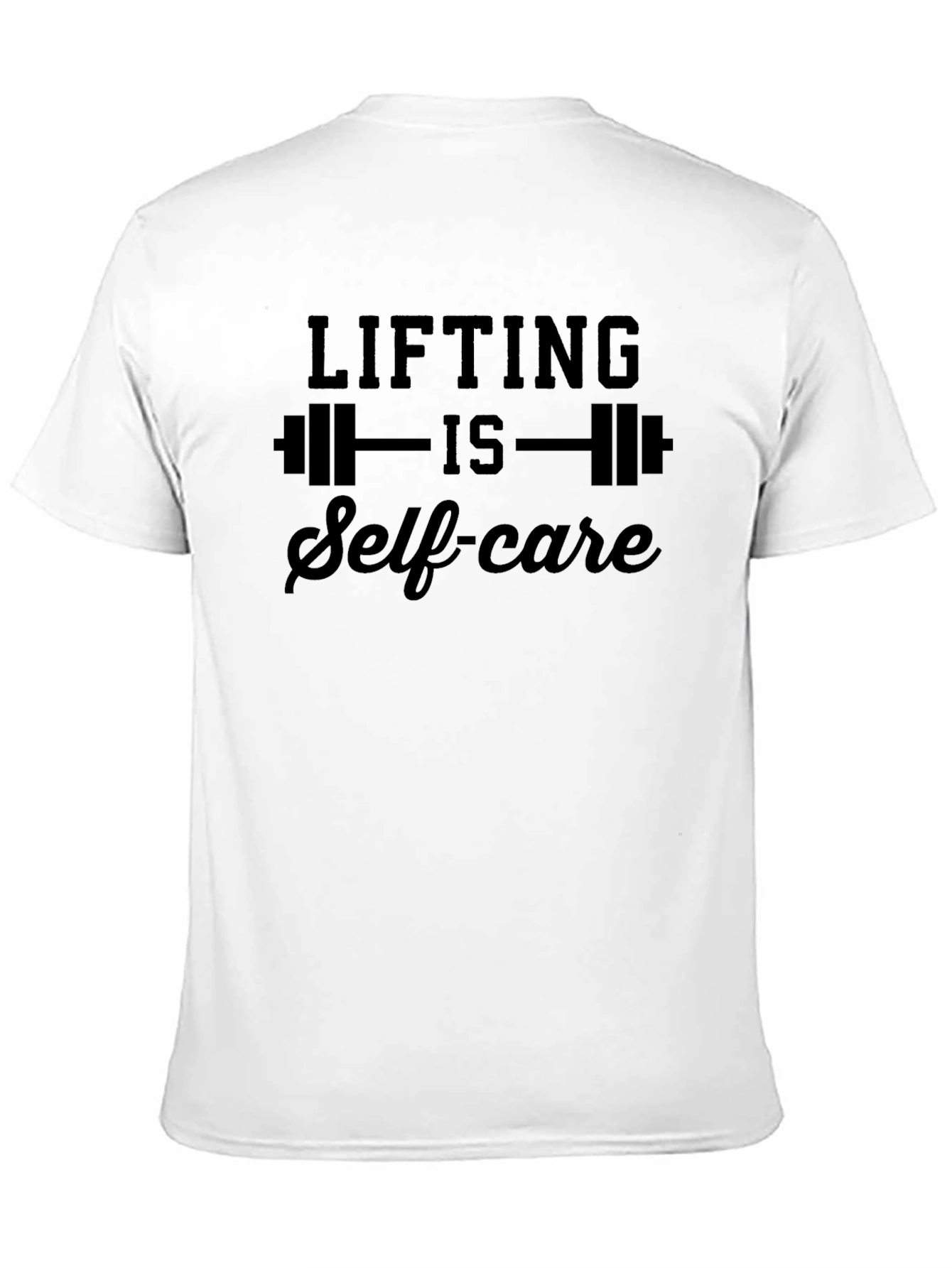 Black Lifting is Self-Care Black Graphic T-Shirt view 11