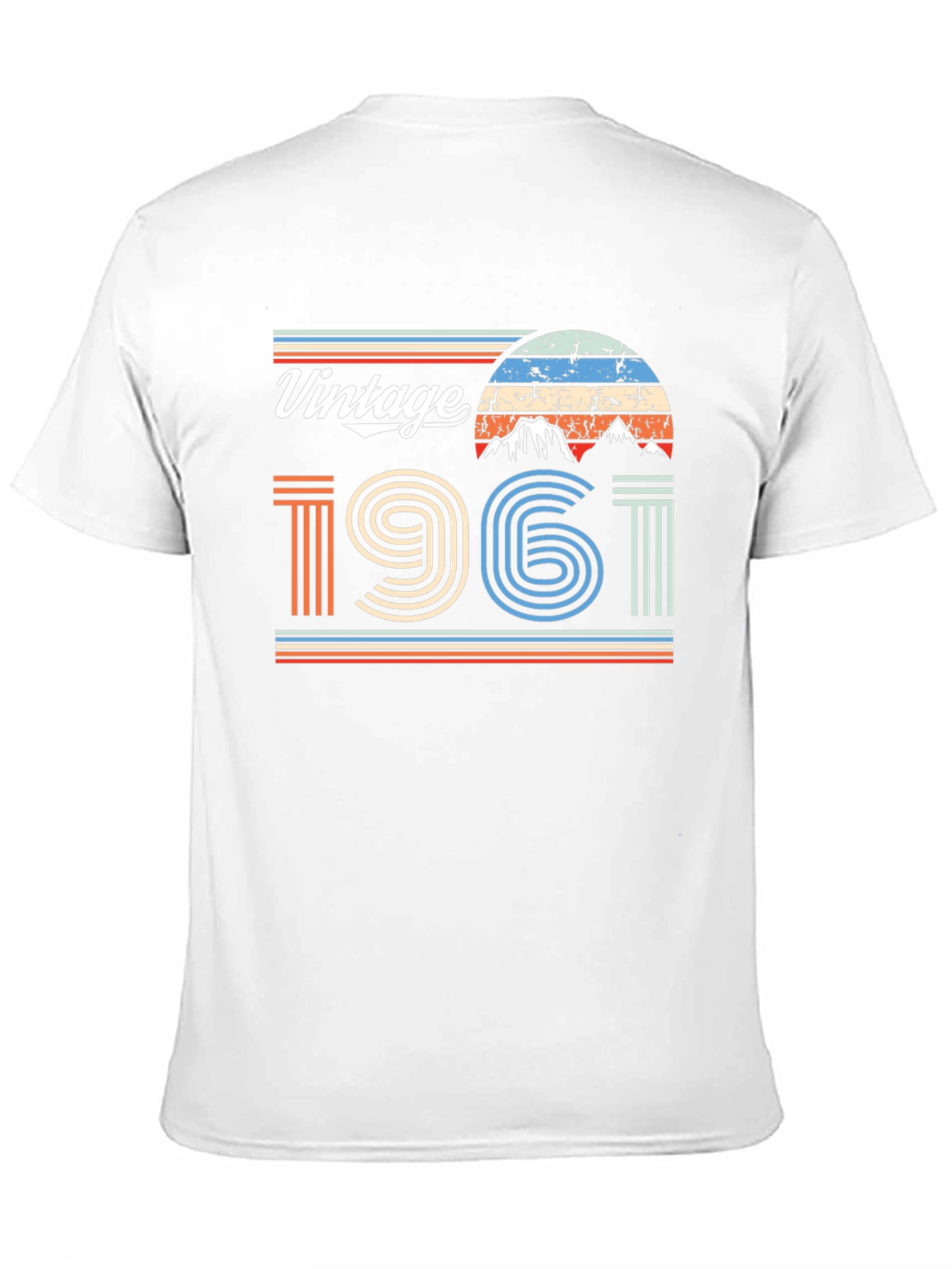 Black Vintage 1961 Graphic Tee - Retro Style T-Shirt view 11