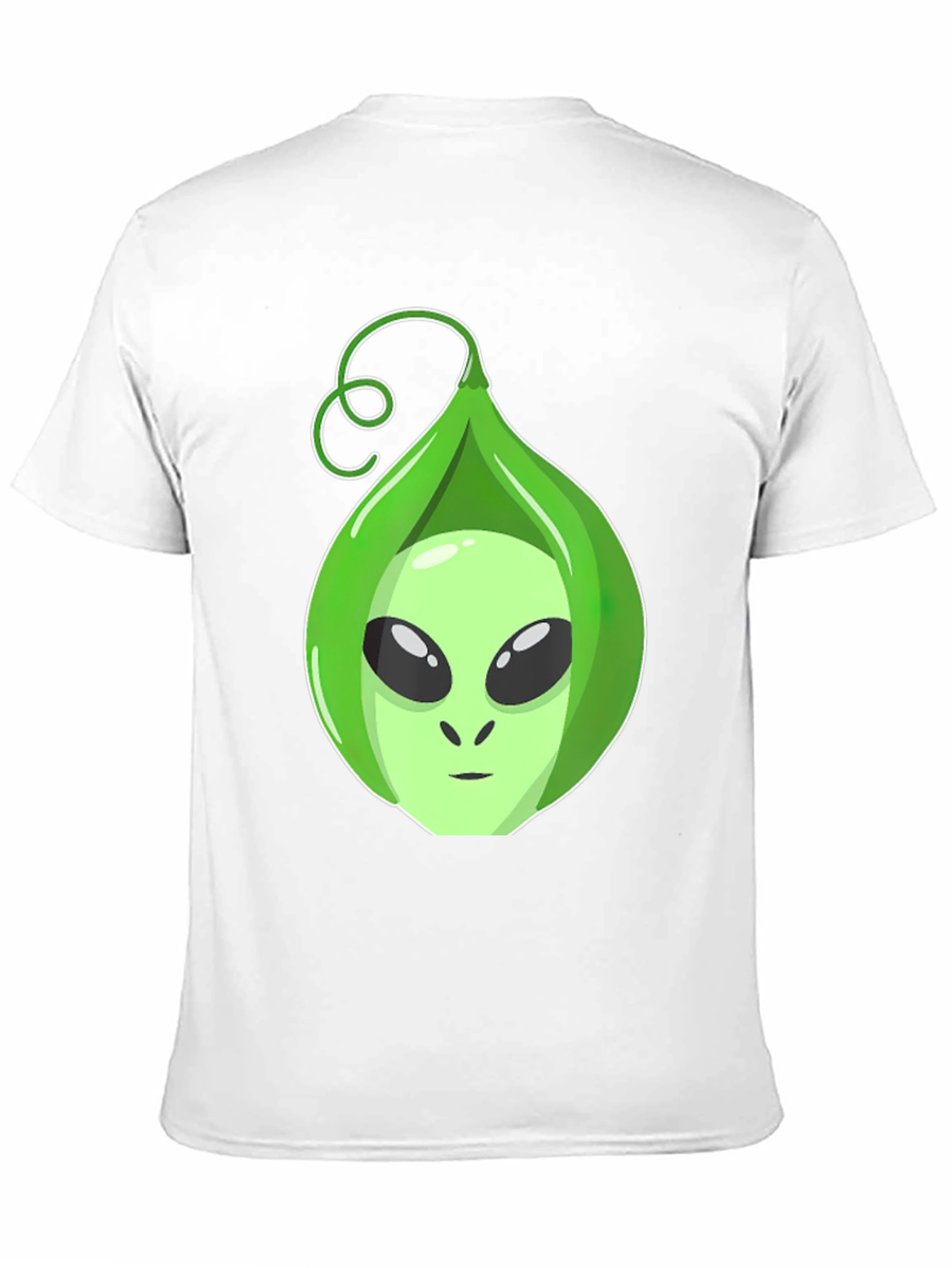 Black Alien In A Pod Black T-Shirt Funny Space Graphic Tee view 11