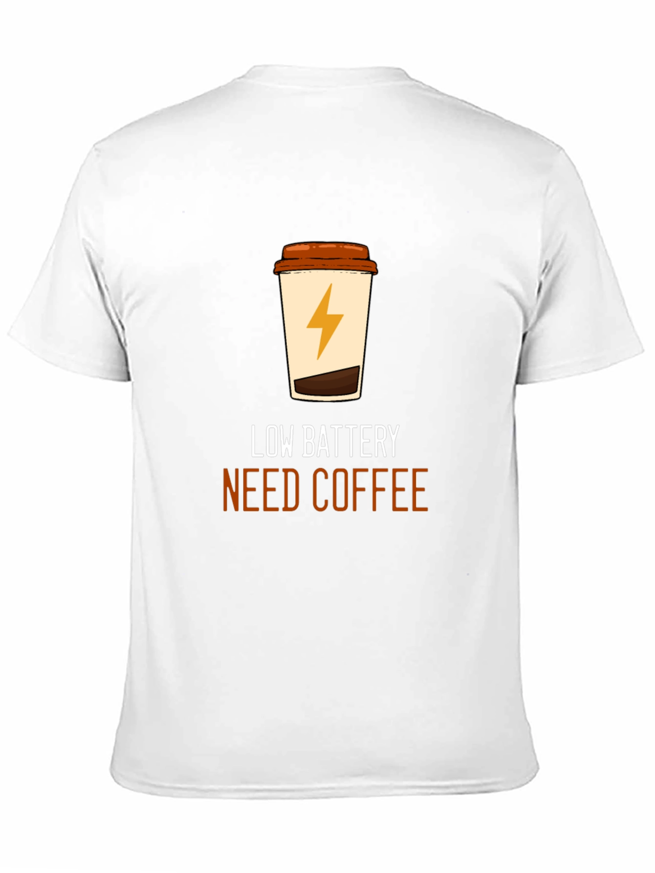 Black Low Battery Coffee T-Shirt - Black Graphic Tee view 11