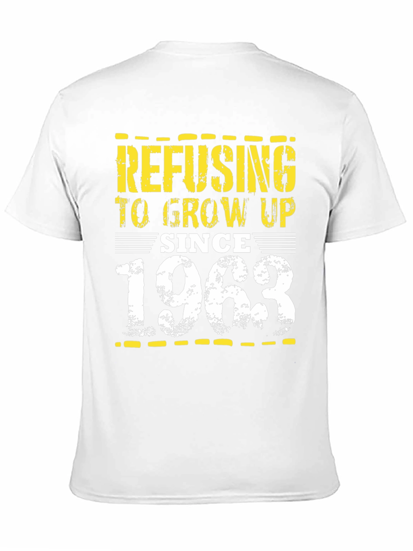 Black Refusing to Grow Up Since 1963 T-Shirt view 11