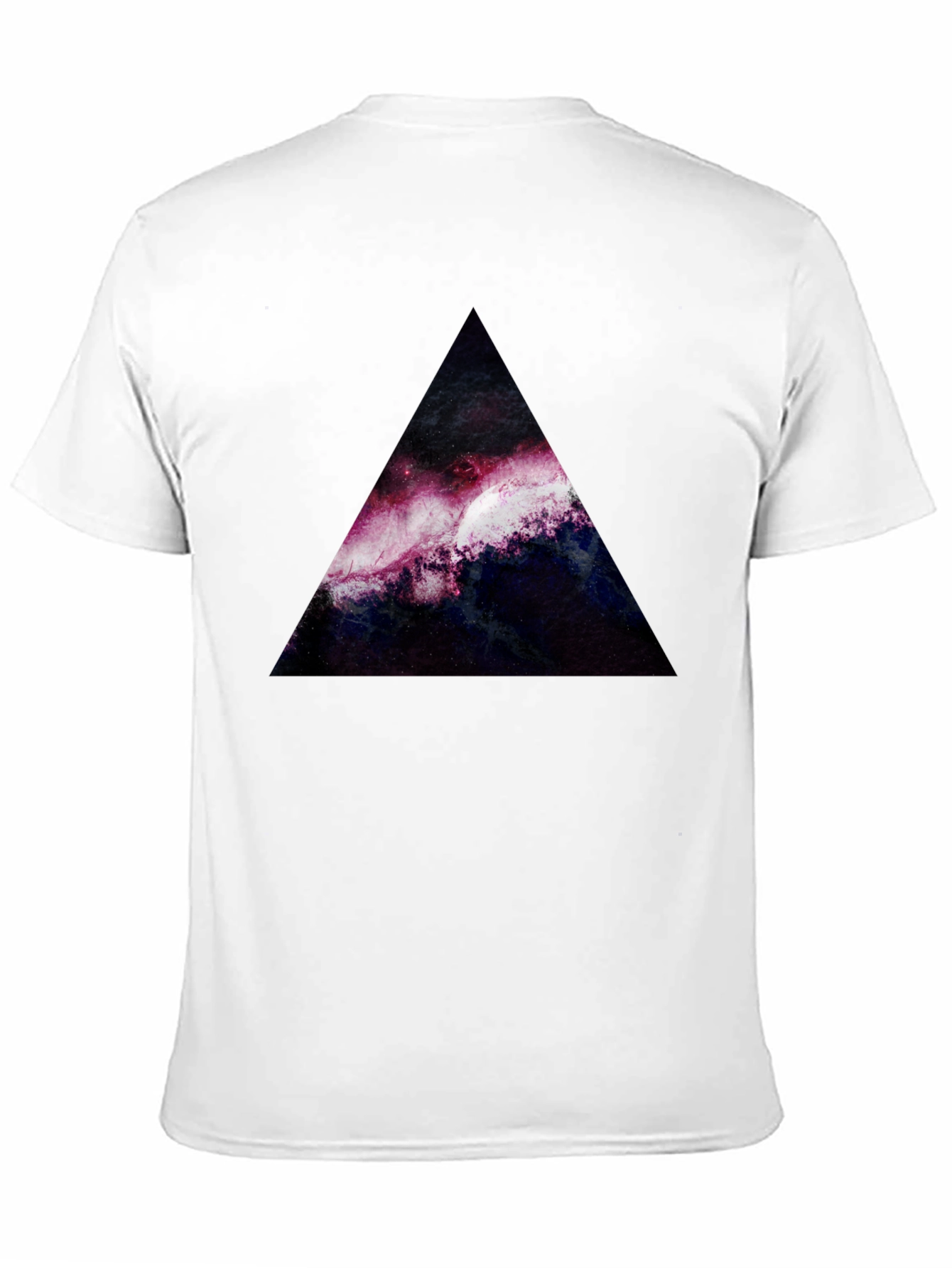 Black Galaxy Triangle Graphic Tee - Stylish Unisex T-Shirt view 11