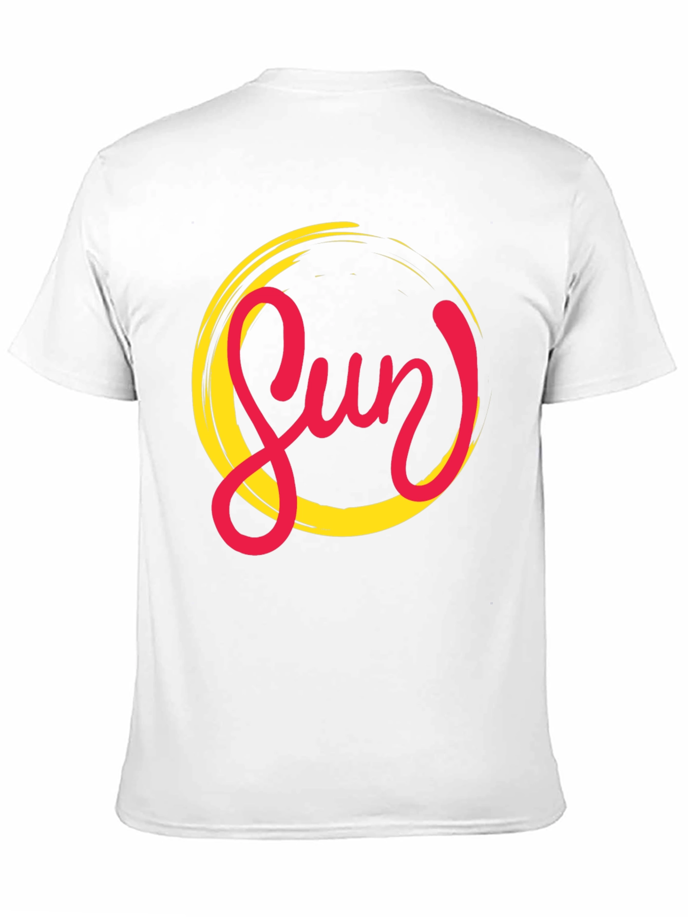 Black Stylish Sun Graphic Black T-Shirt for Men view 11