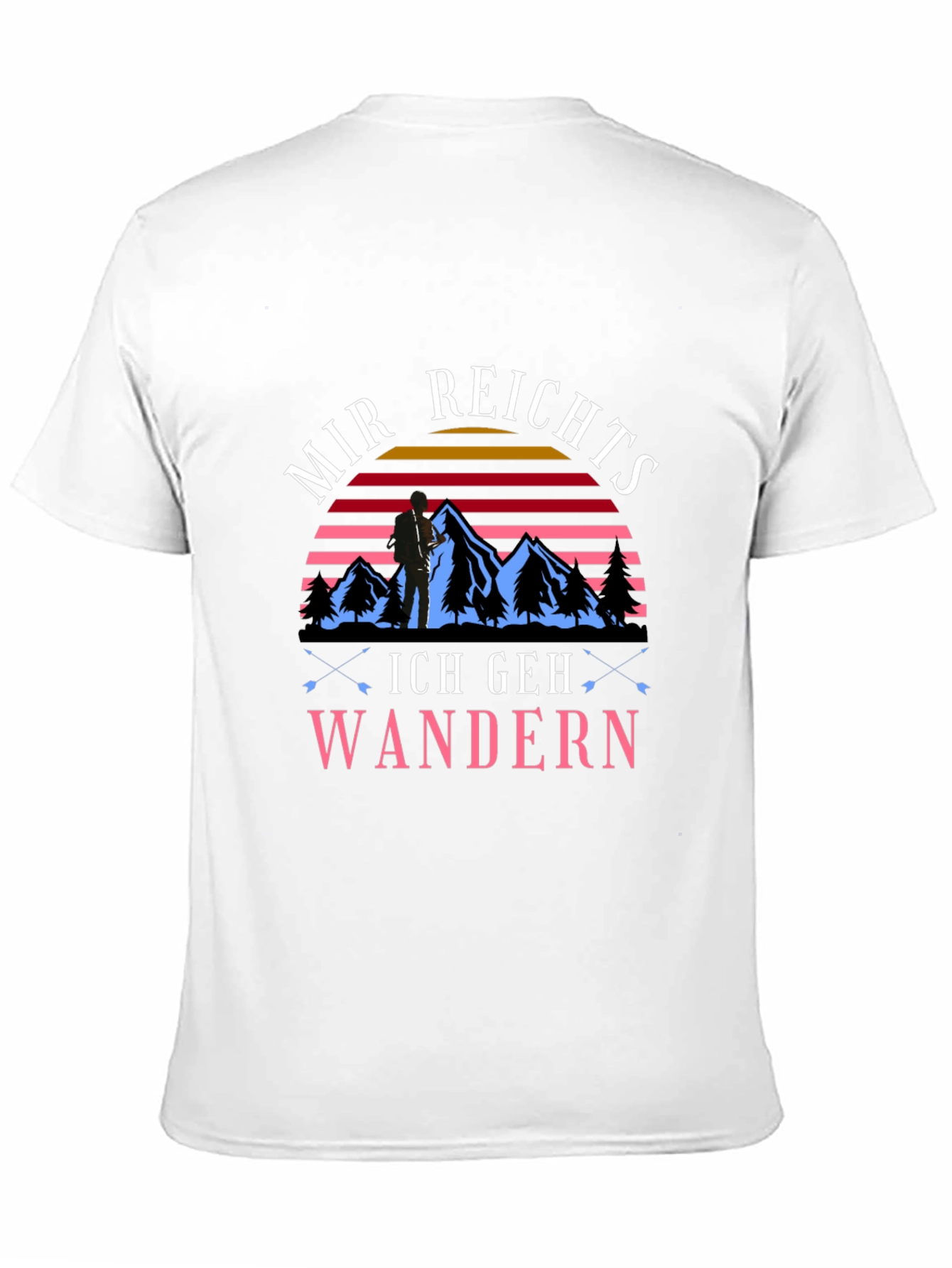 Black Mir Reichts Ich Geh Wandern Hiking T-Shirt view 11