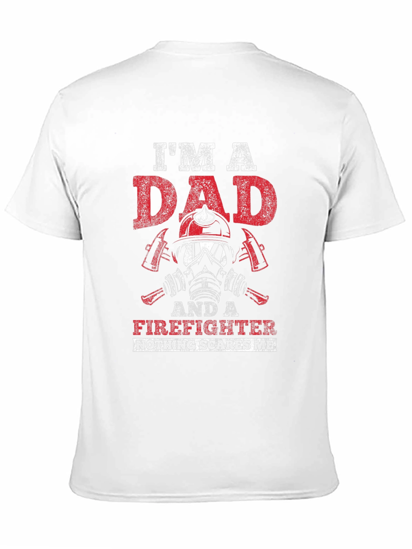 Black I'm A Dad Firefighter T-Shirt view 11