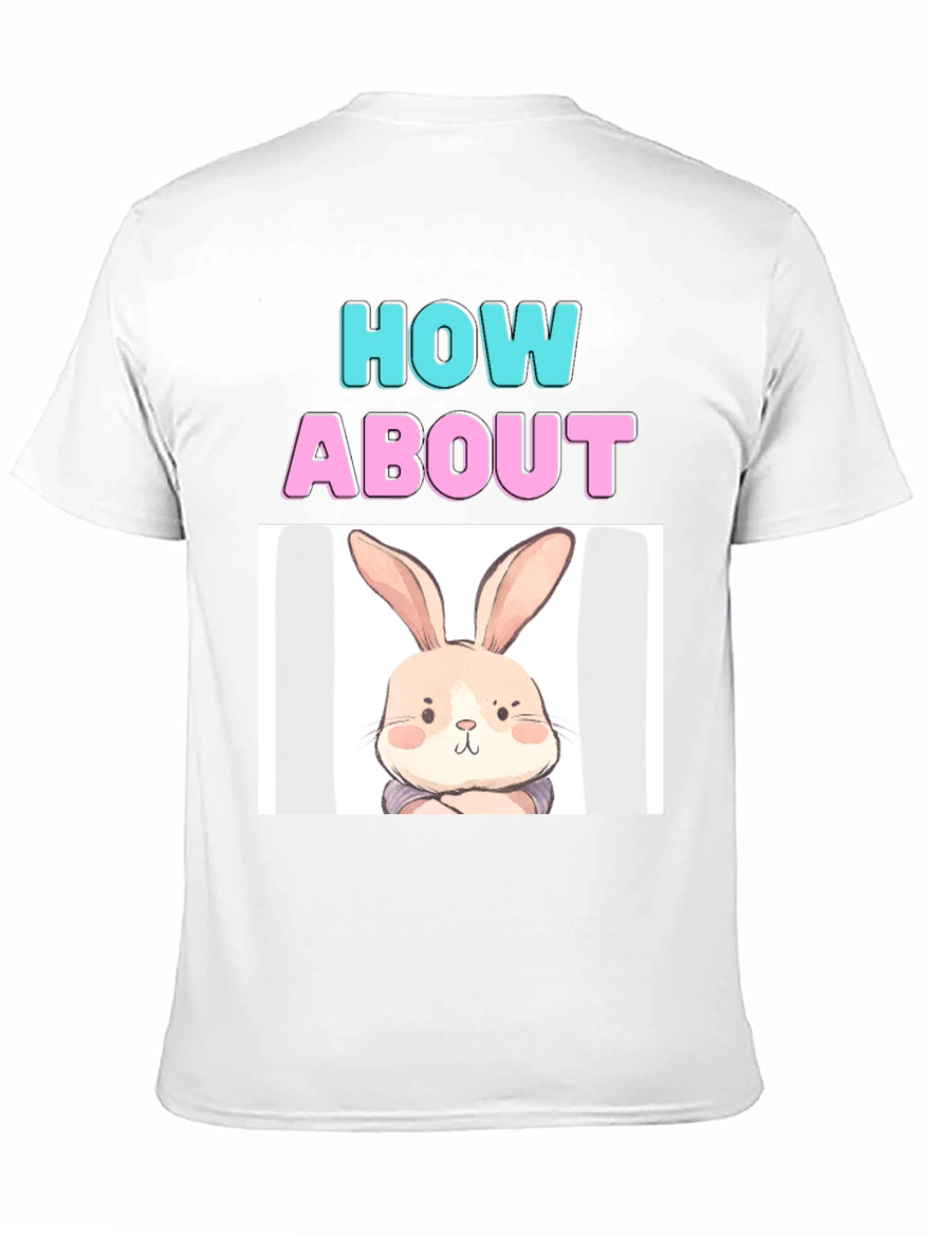 Black How About Bunny T-Shirt - Cute & Comfy view 11