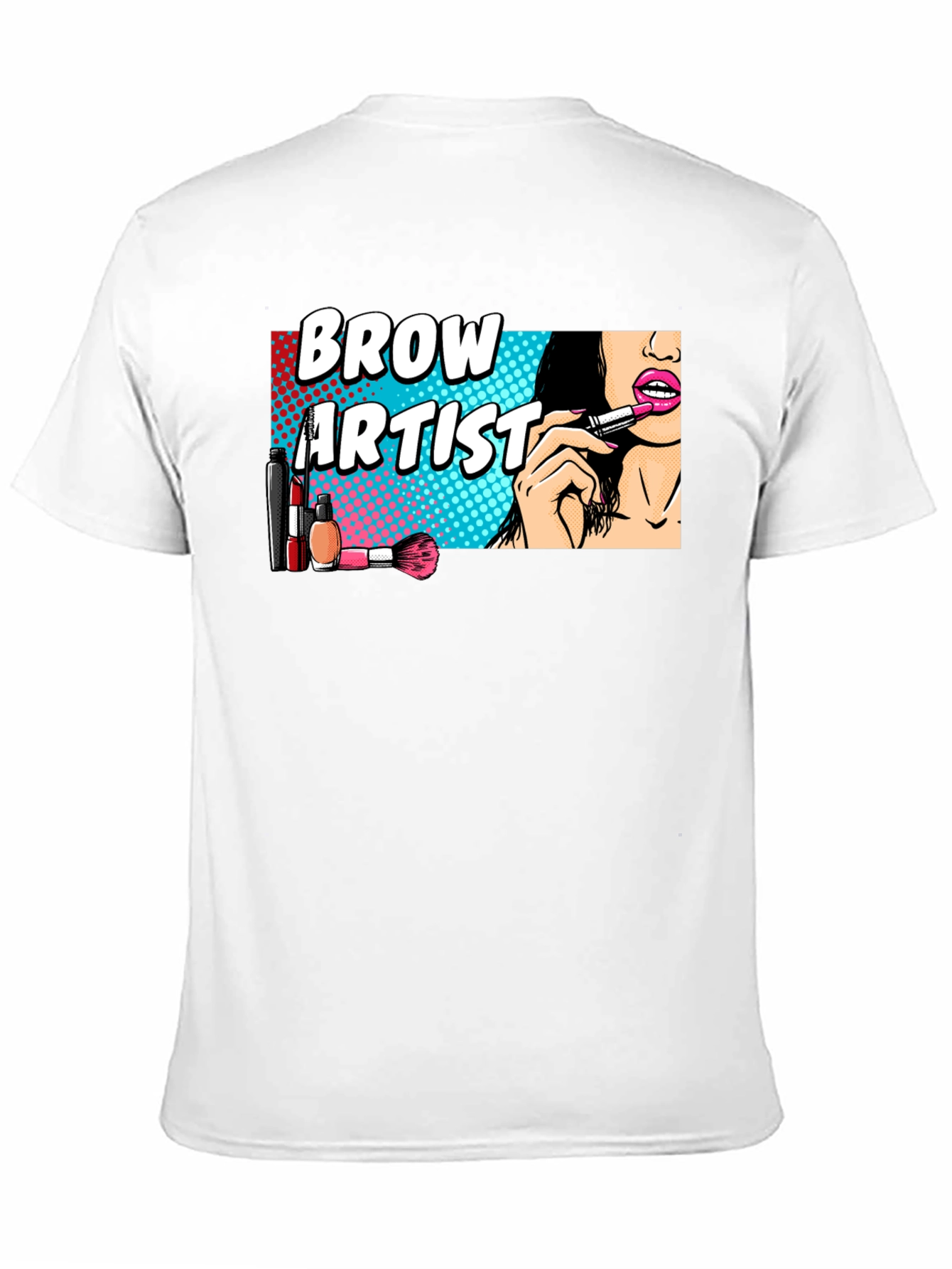 Black Brow Artist Makeup T-Shirt view 11