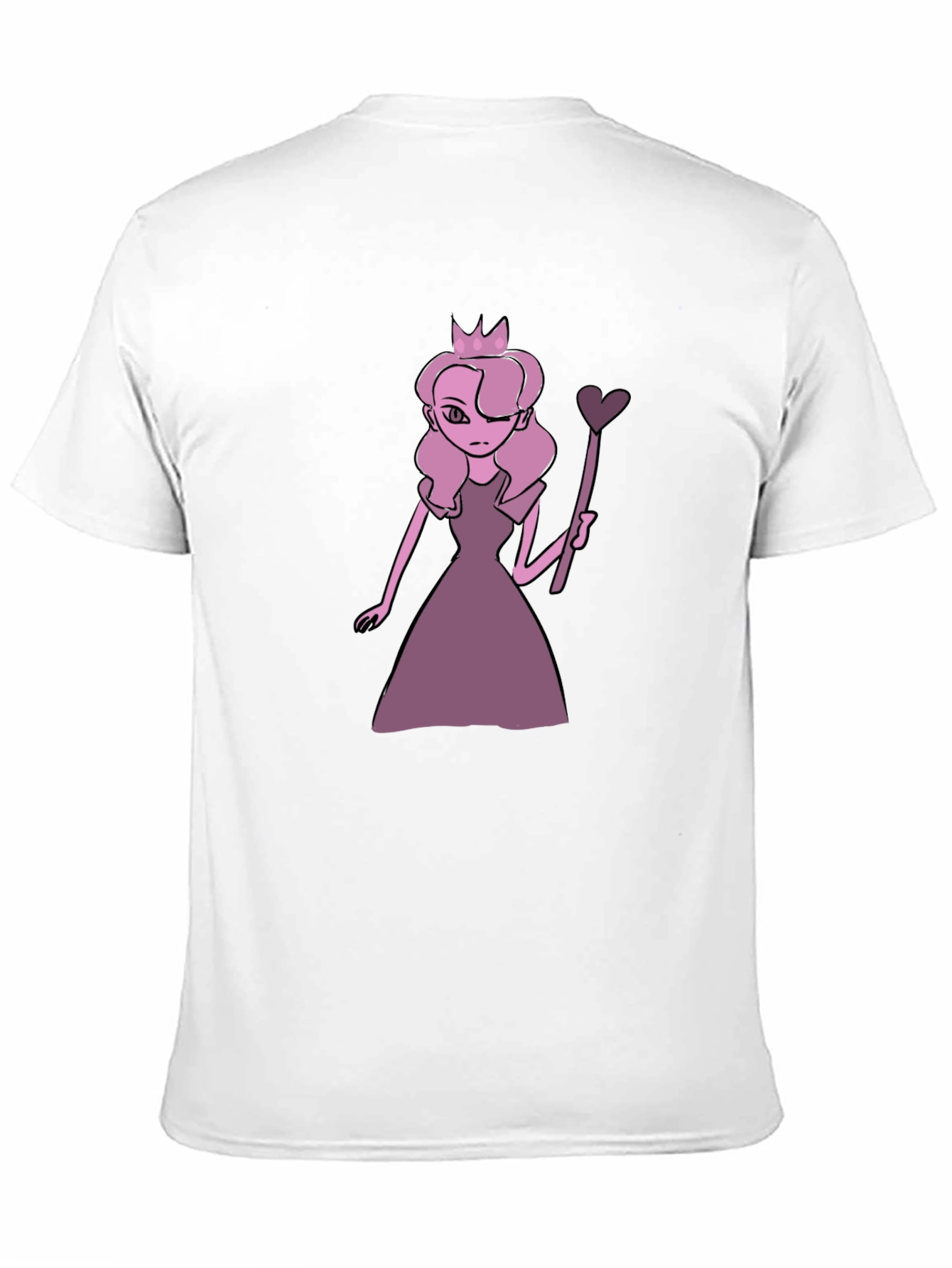 Black Queen Cartoon Graphic Black T-Shirt view 11