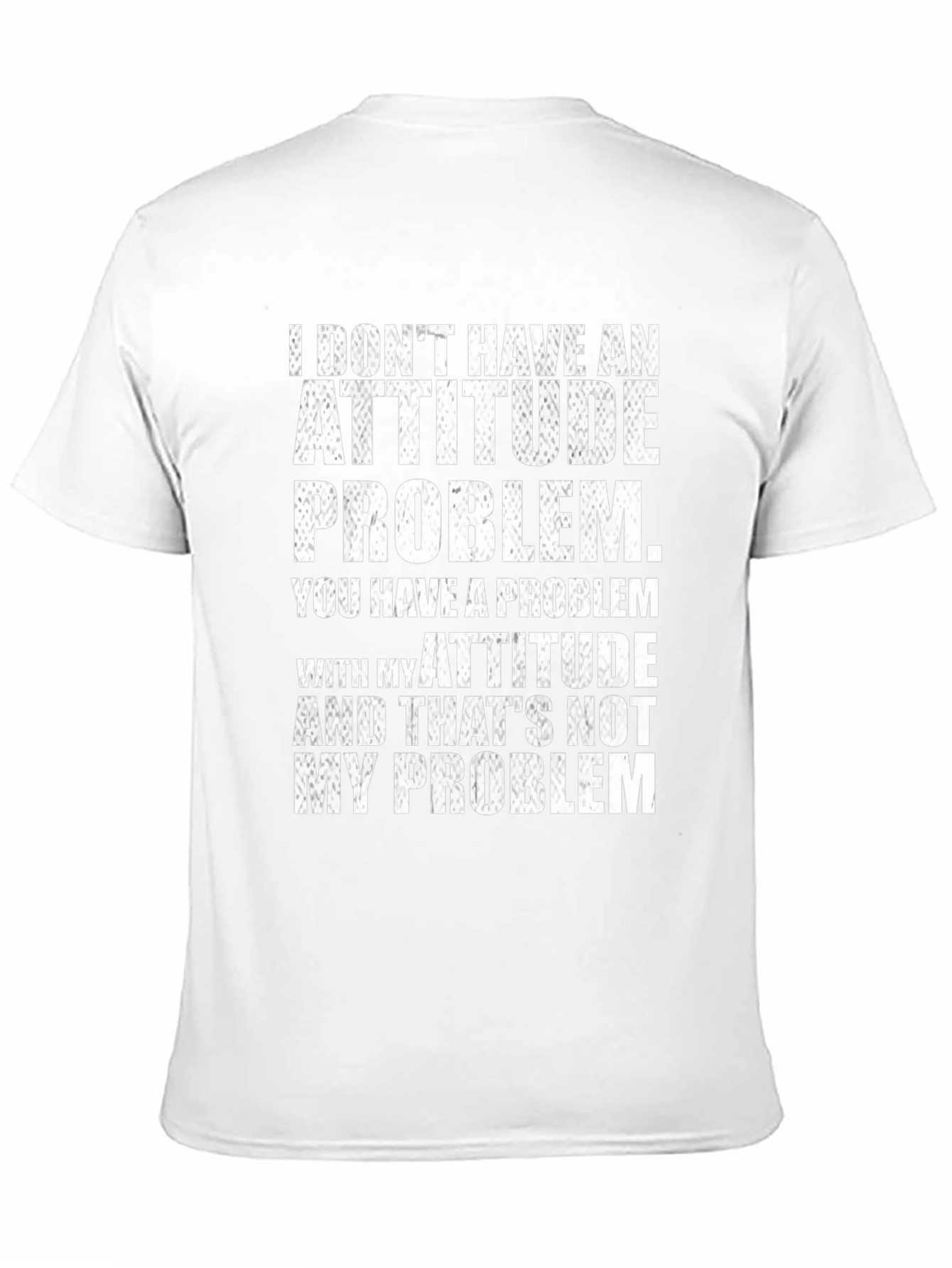 Black Attitude Problem Graphic Tee - Bold Statement T-Shirt view 11