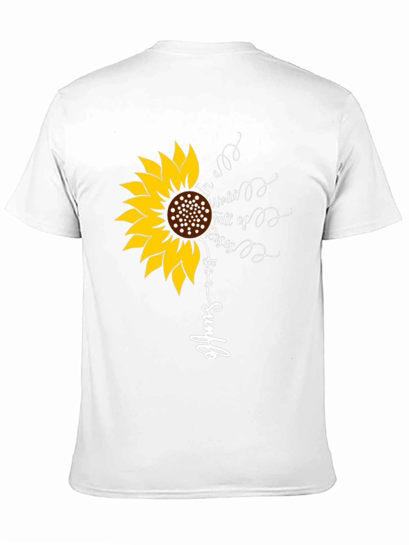Black Sunflower Graphic Tee - Be a Sunflower view 11