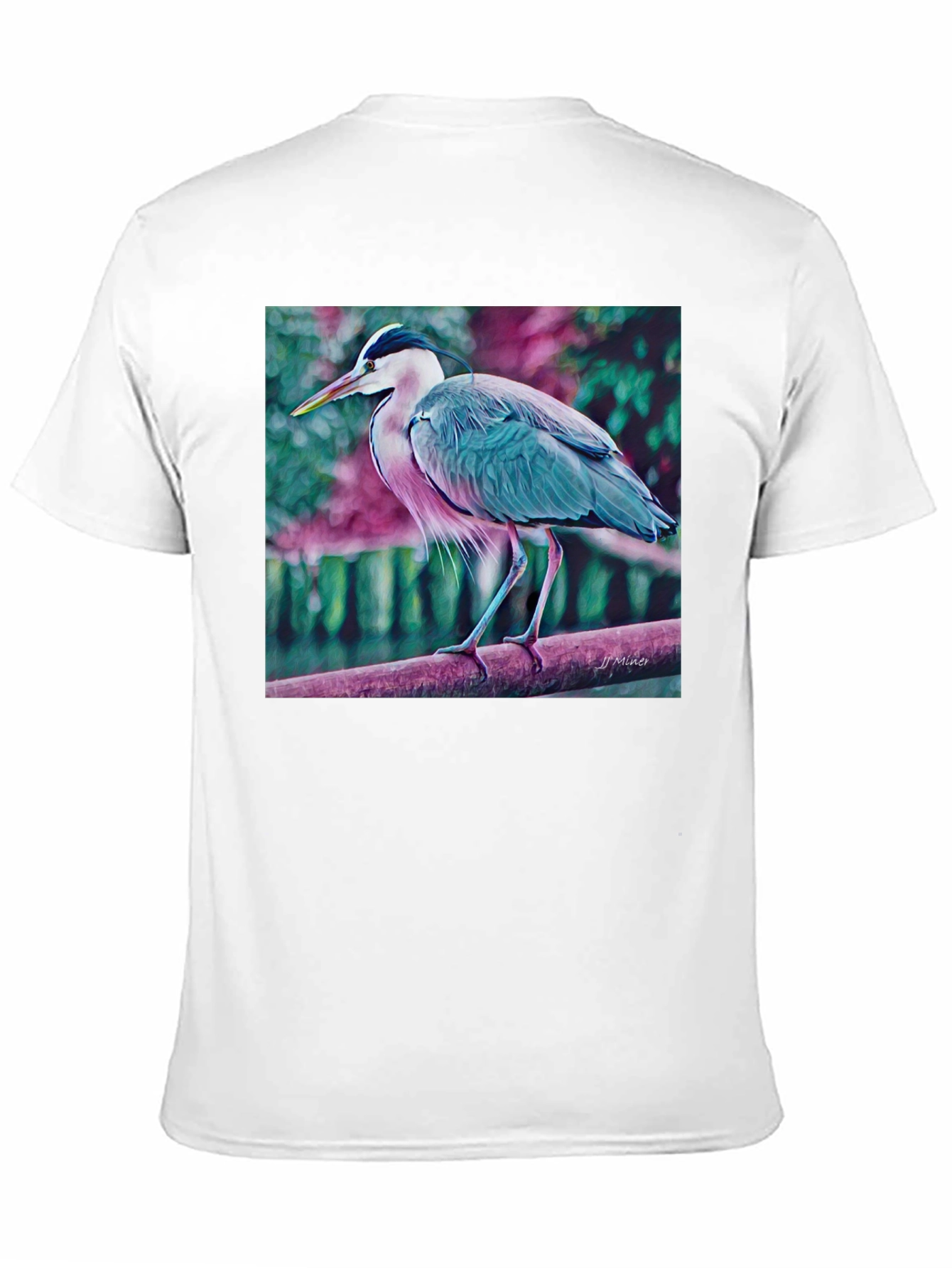 Black Heron Graphic T-Shirt - Nature Inspired Tee view 11