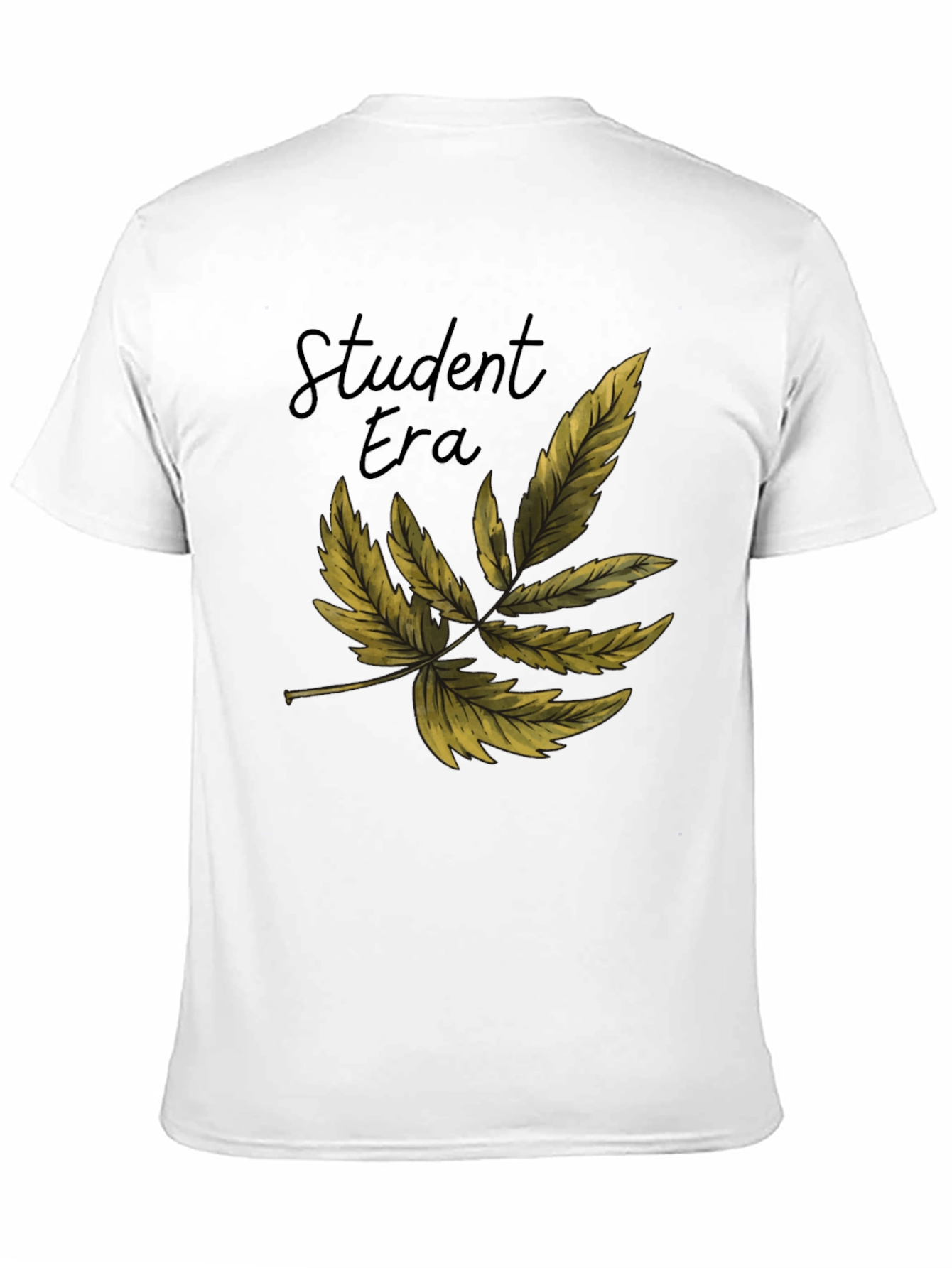 Black Student Era Leaf Graphic Black T-Shirt view 11