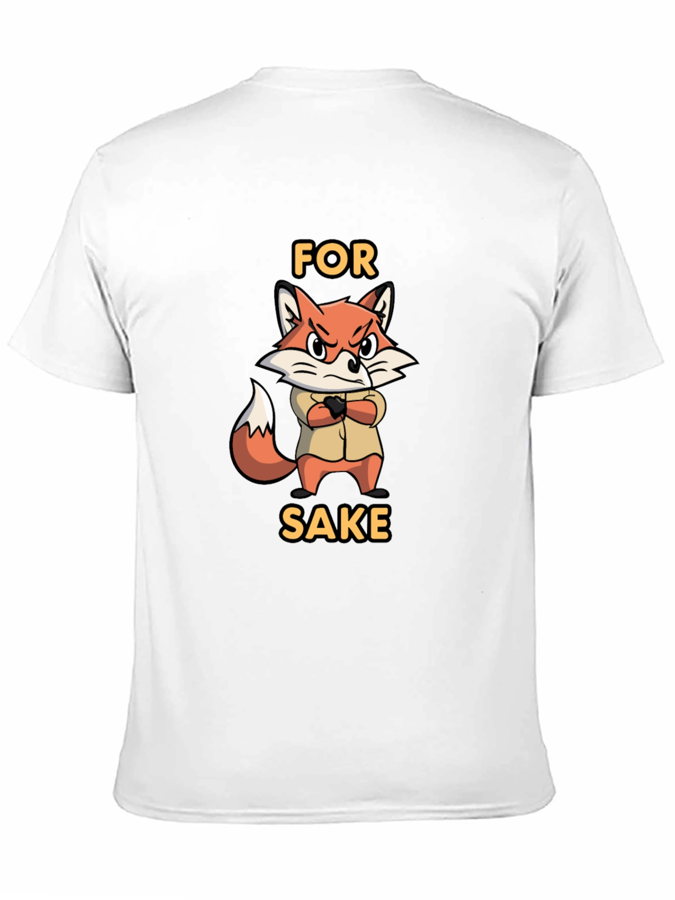 Black For Fox Sake Funny Graphic T-Shirt view 11