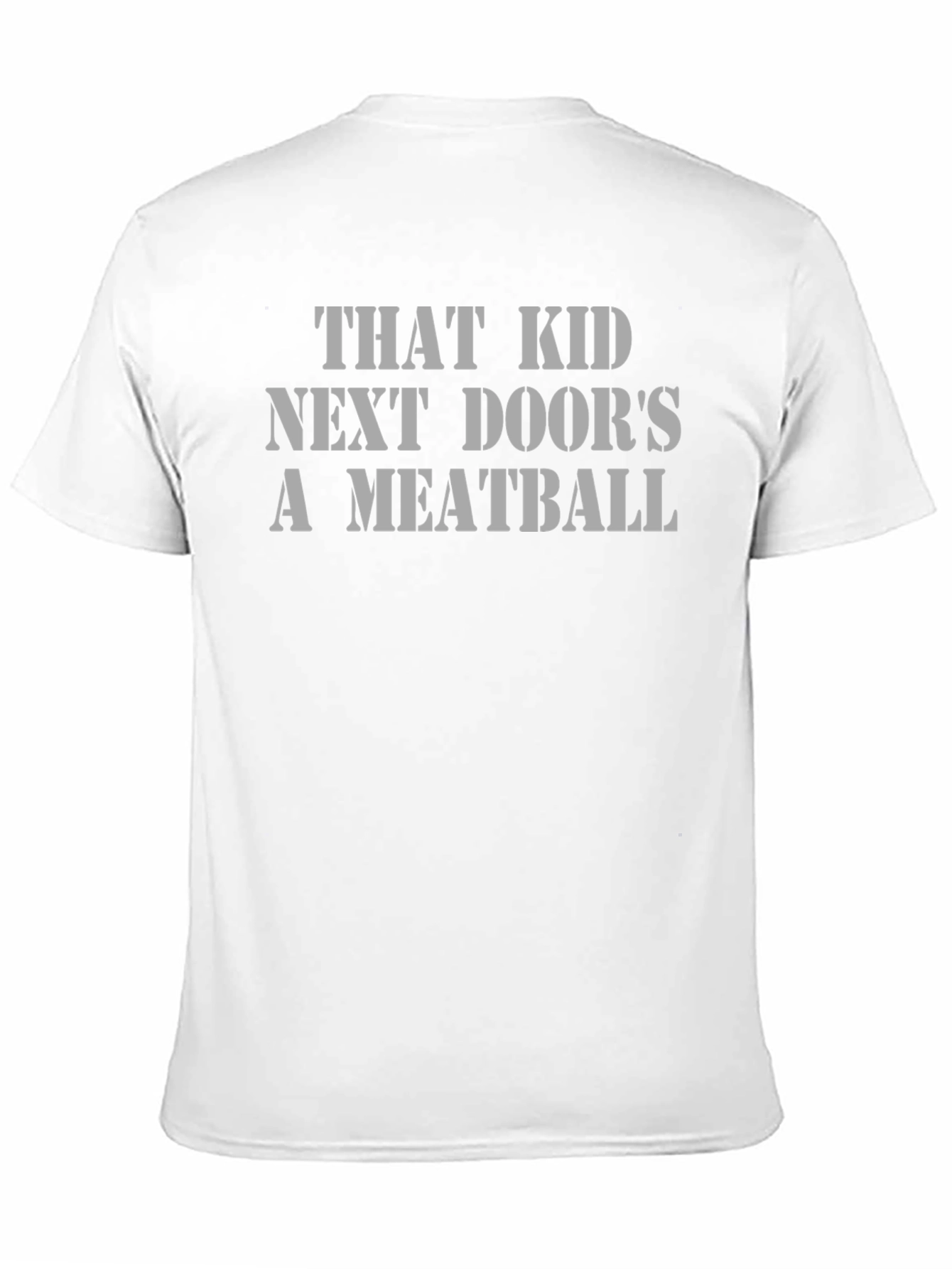 Black Funny That Kid Next Door's A Meatball Graphic Tee view 11