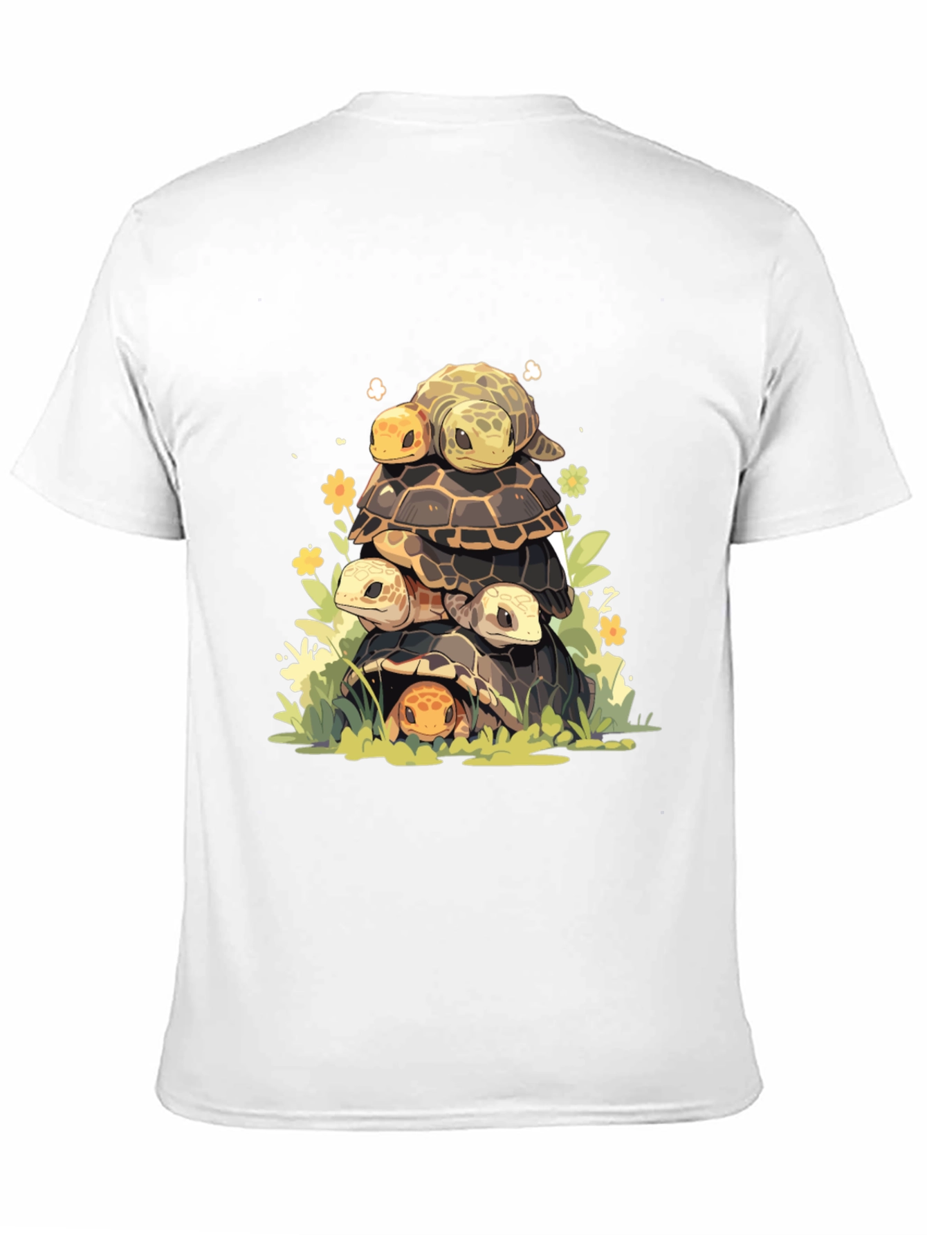 Black Turtle Tower Graphic Tee - Black view 11