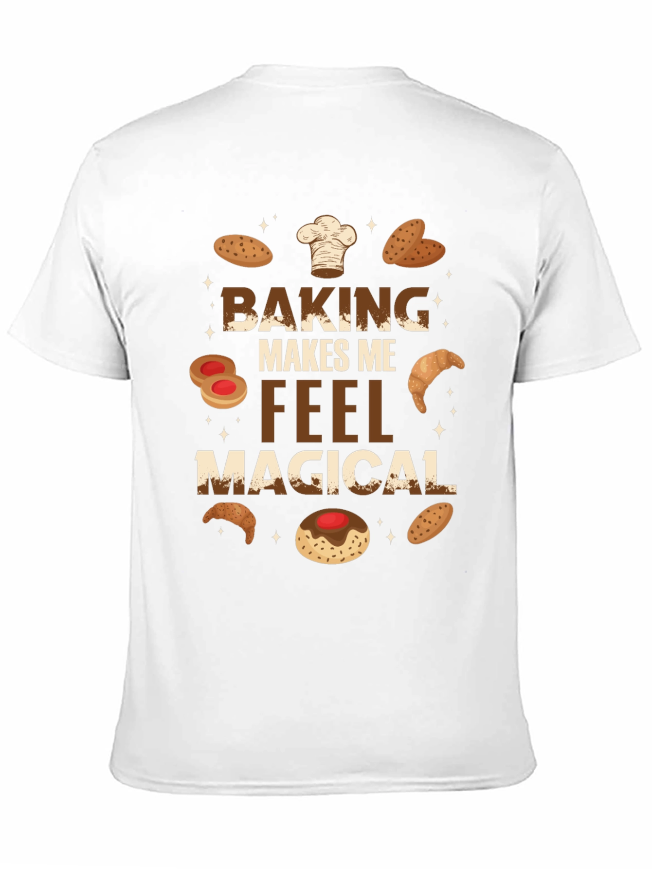 Black Baking Makes Me Feel Magical T-Shirt view 11