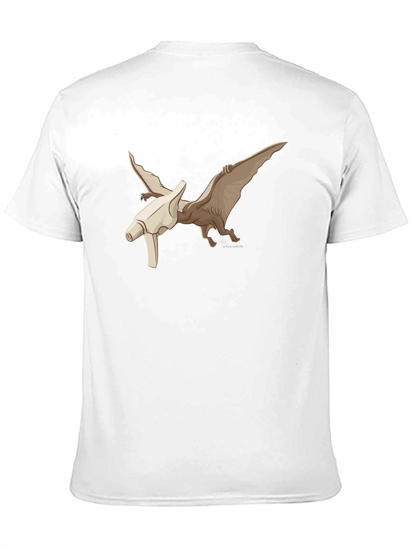 Black Pterodactyl Bone T-Shirt - Black Graphic Tee view 11