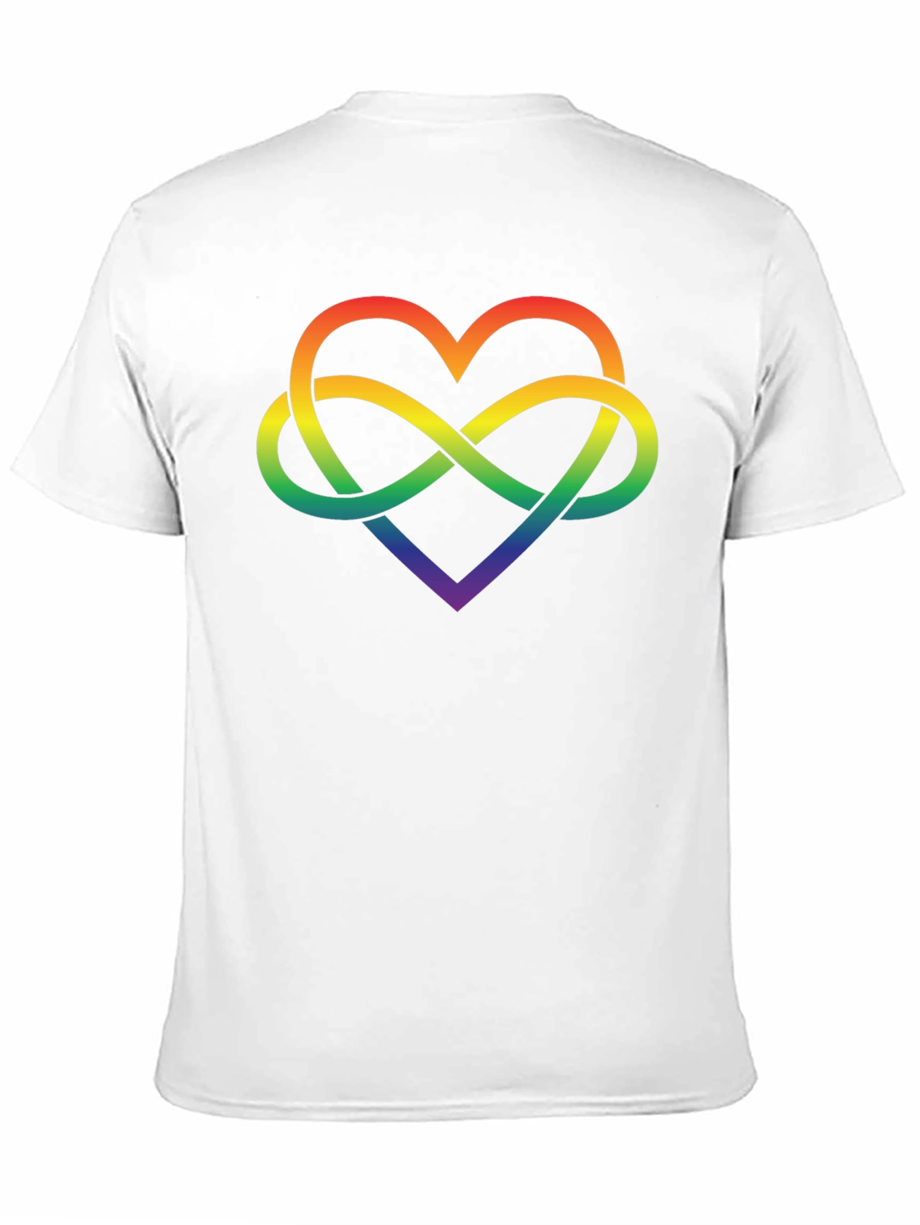 Black Rainbow Infinity Heart Graphic Tee view 11