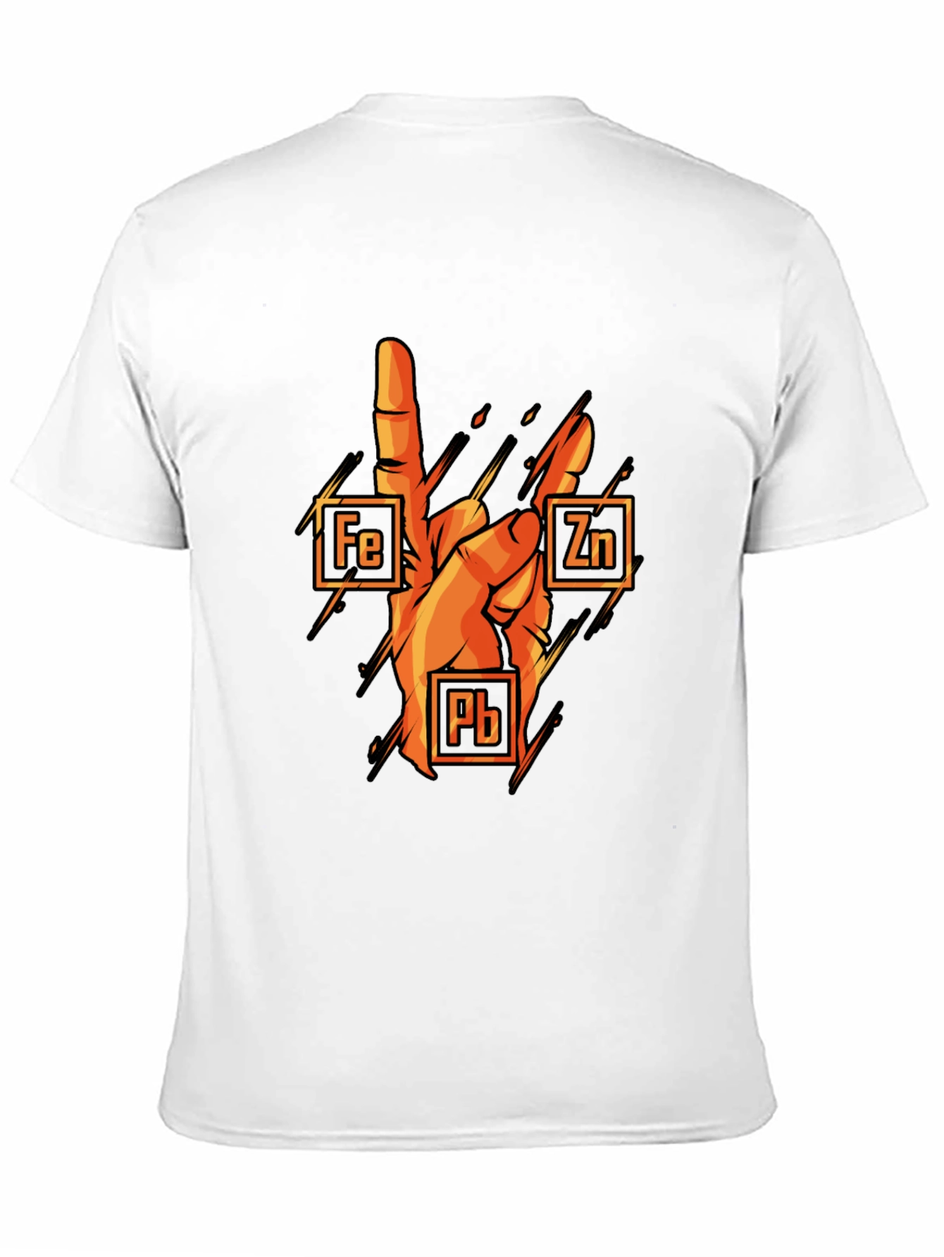 Black Rock On Chemistry T-Shirt: Iron, Zinc, Lead view 11