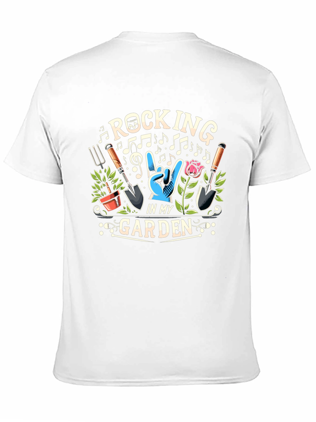 Black Rocking in My Garden T-Shirt view 11