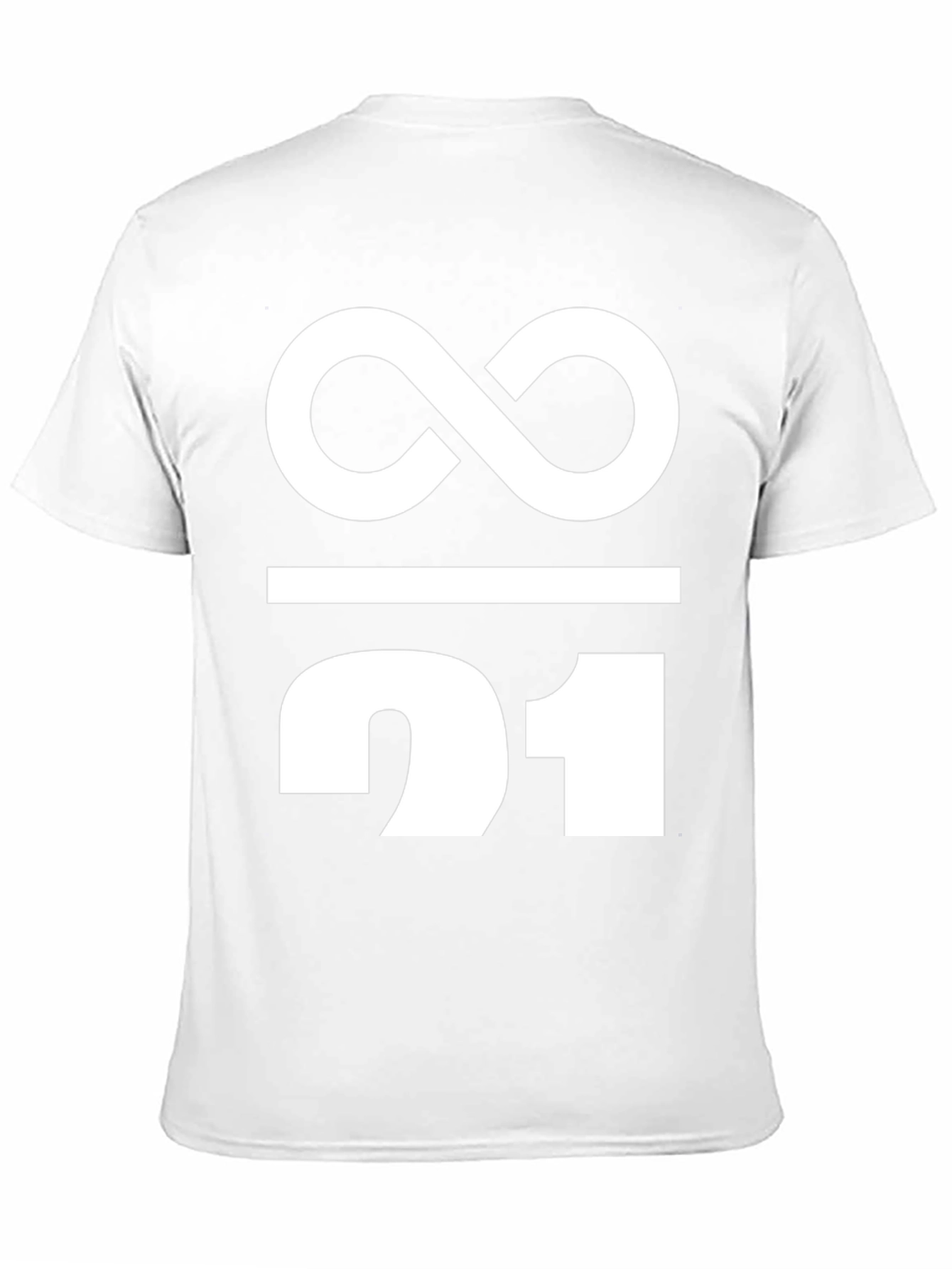 Black Infinity / 21 Graphic Tee - Black Cotton Blend view 11