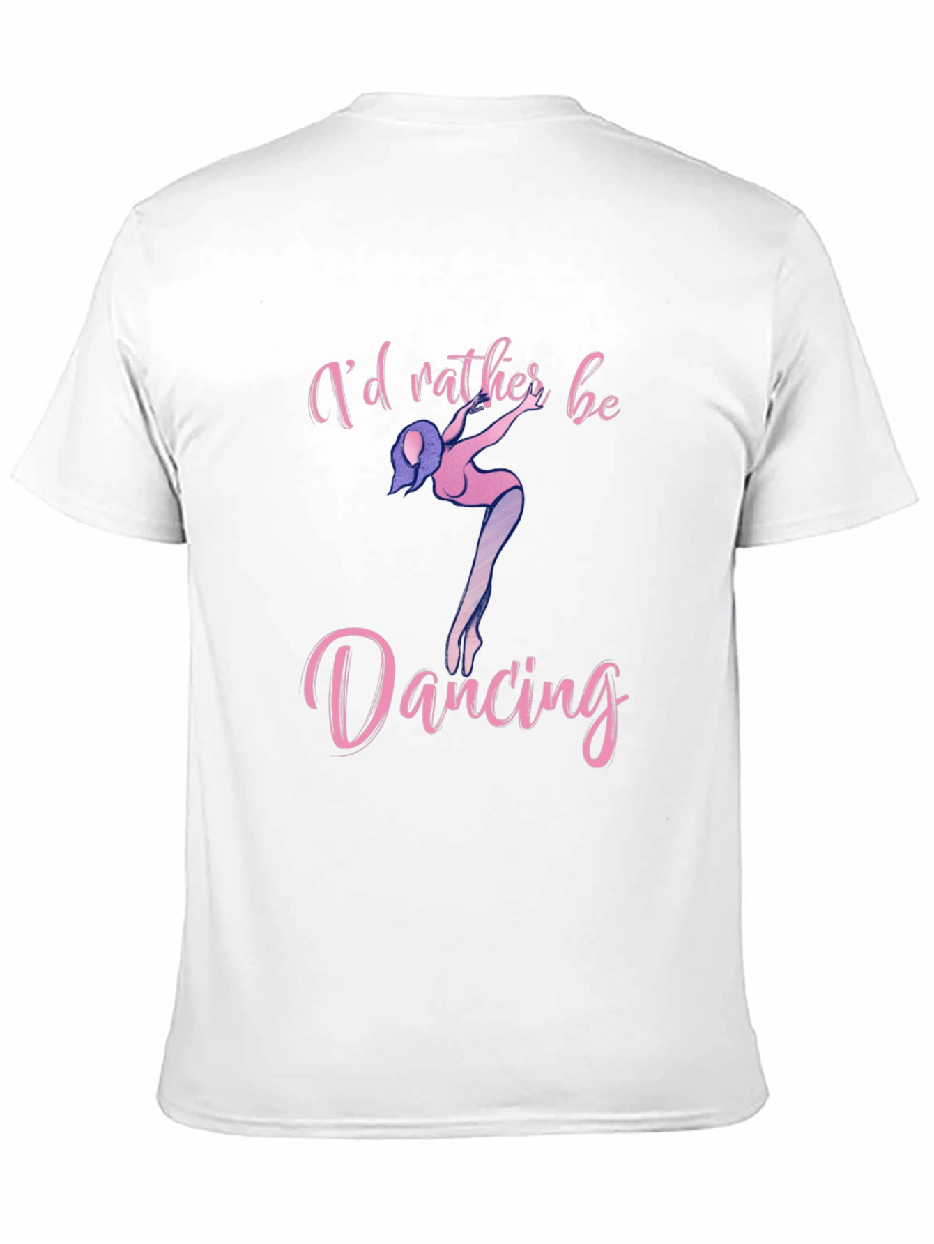 Black I'd Rather Be Dancing Black T-Shirt view 11