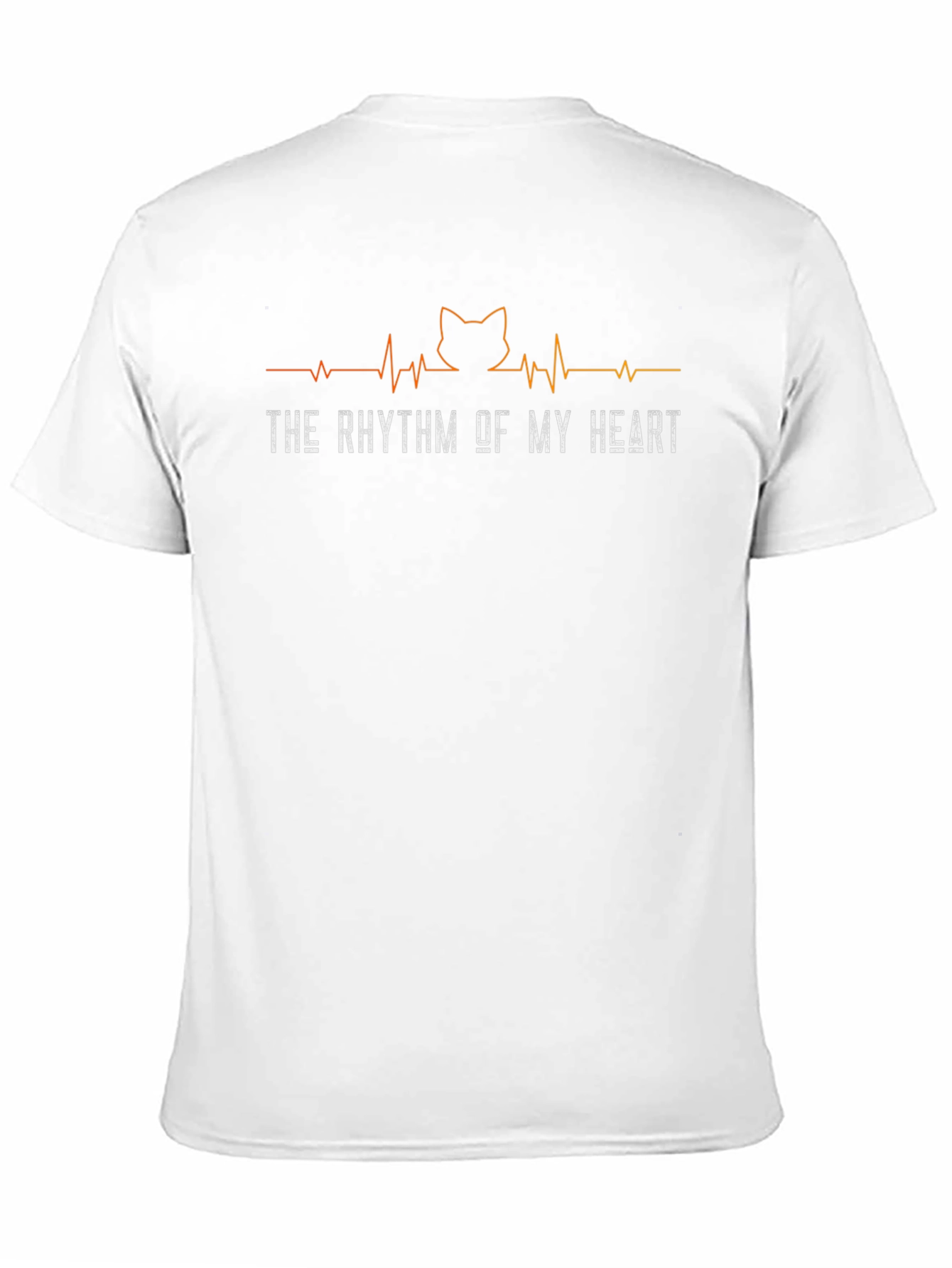 Black Cat Rhythm Heart T-Shirt view 11