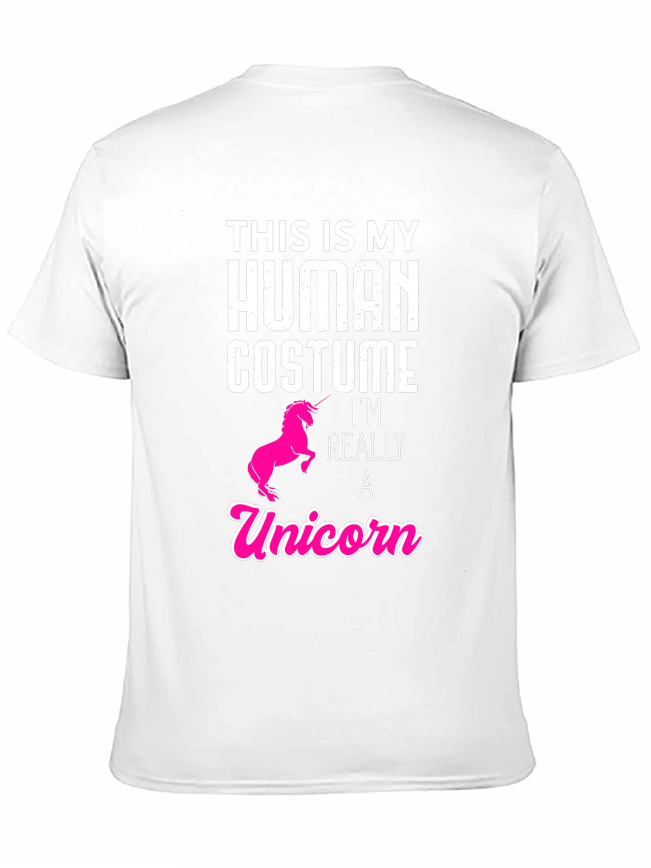 Black Human Costume Unicorn T-Shirt - Funny & Cute! view 11