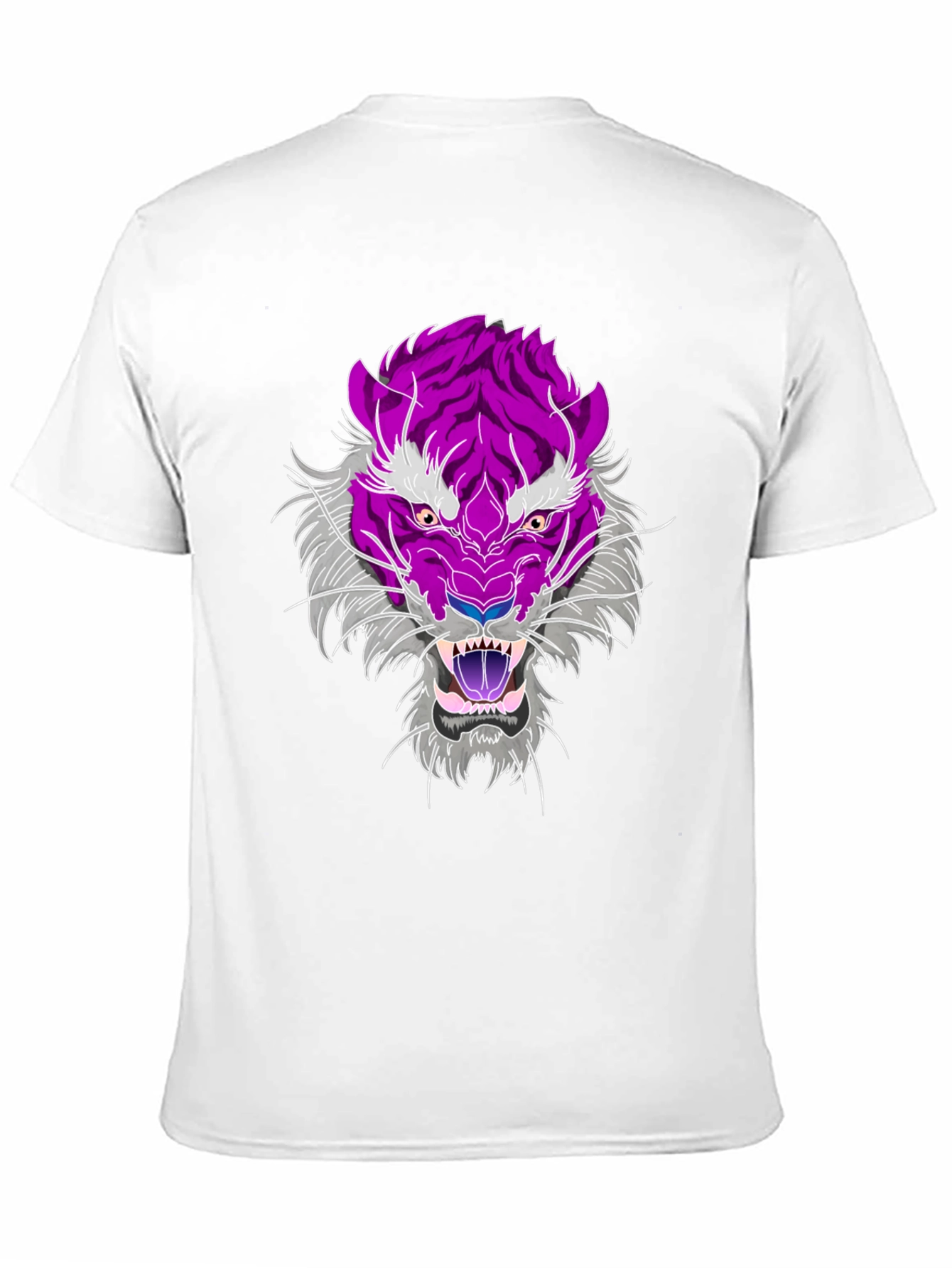 Black Tiger Graphic Tee - Black Cotton Blend view 11