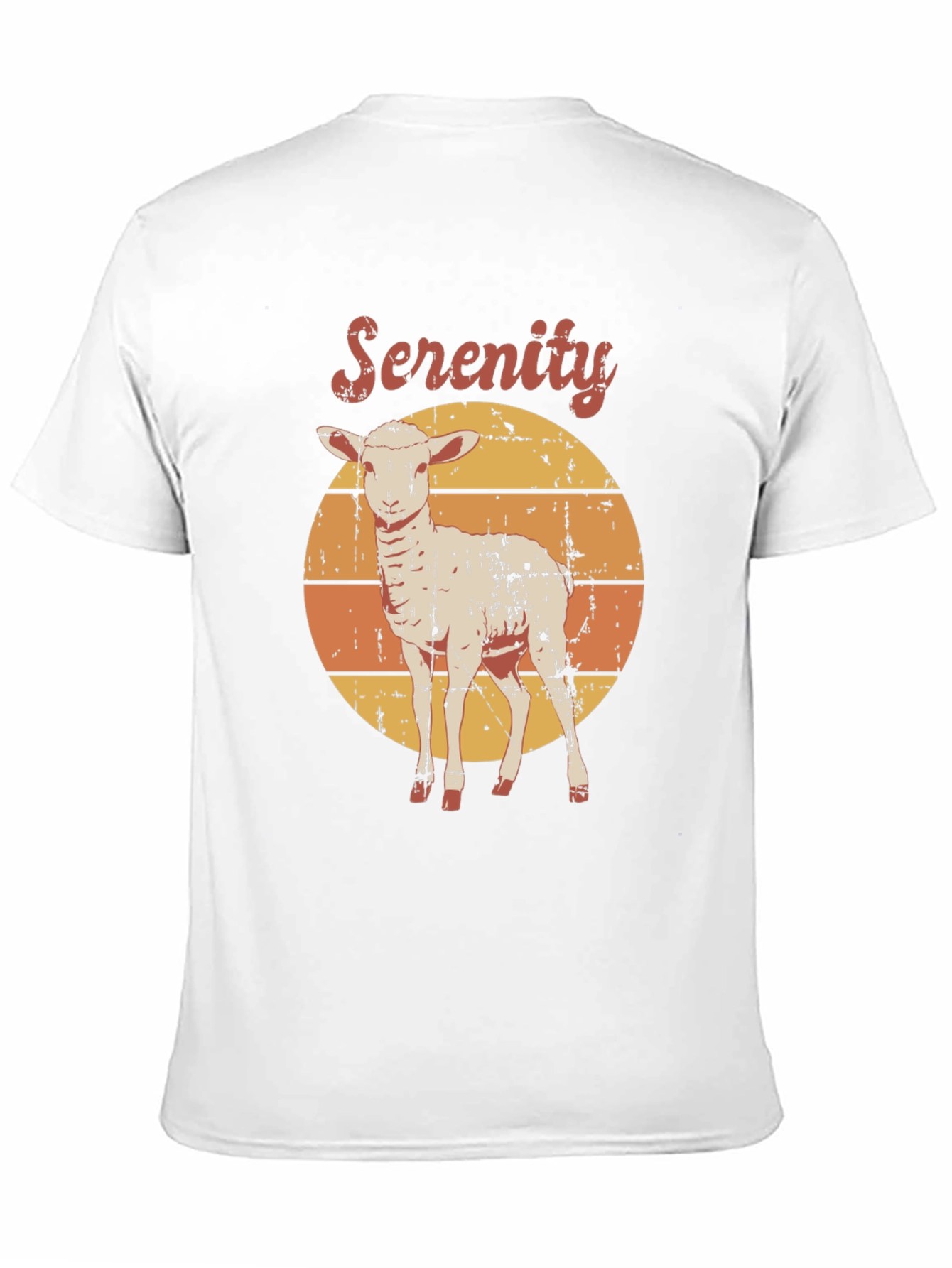 Black Serenity Lamb Graphic T-Shirt - Retro Style view 11