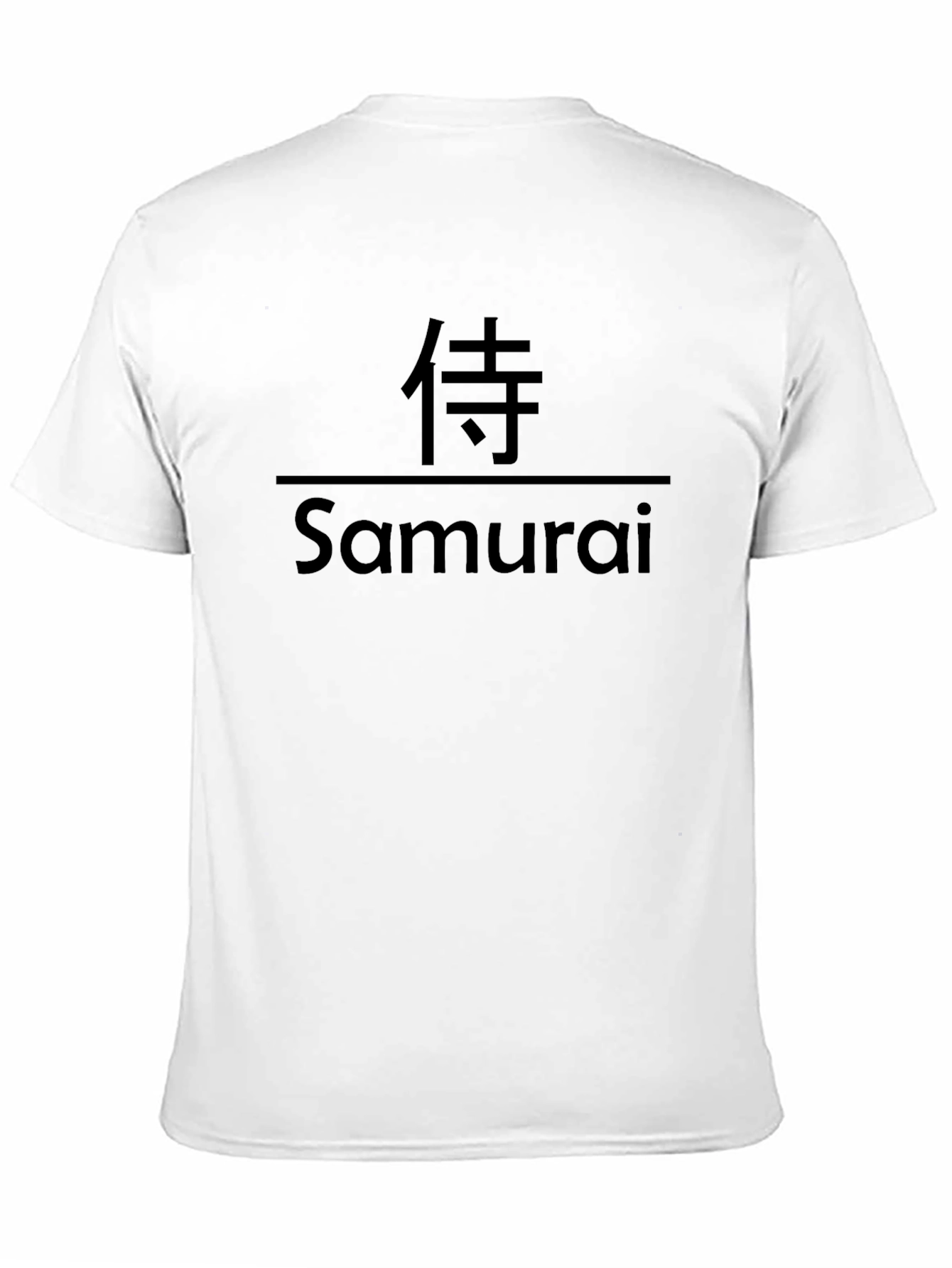 Black Samurai Graphic Print Black T-Shirt view 11