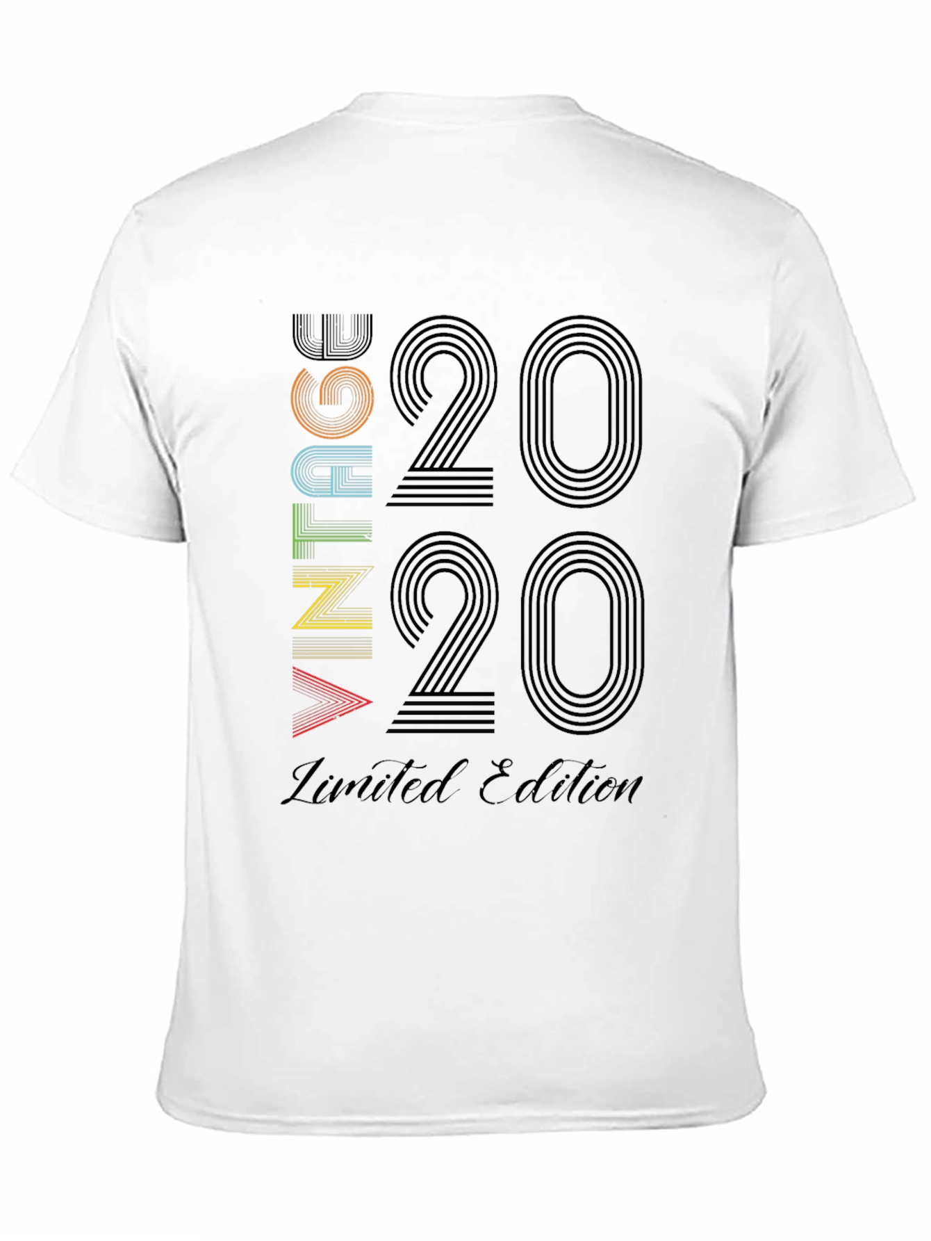Black Vintage 2020 Limited Edition Graphic T-Shirt view 11
