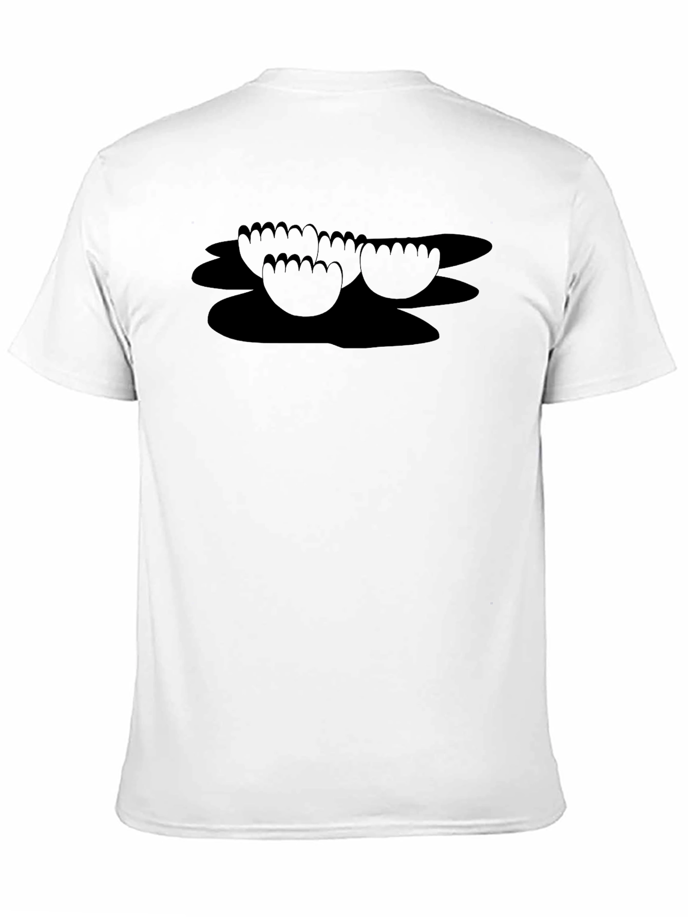 Black Black Funny Feet Graphic T-Shirt view 11