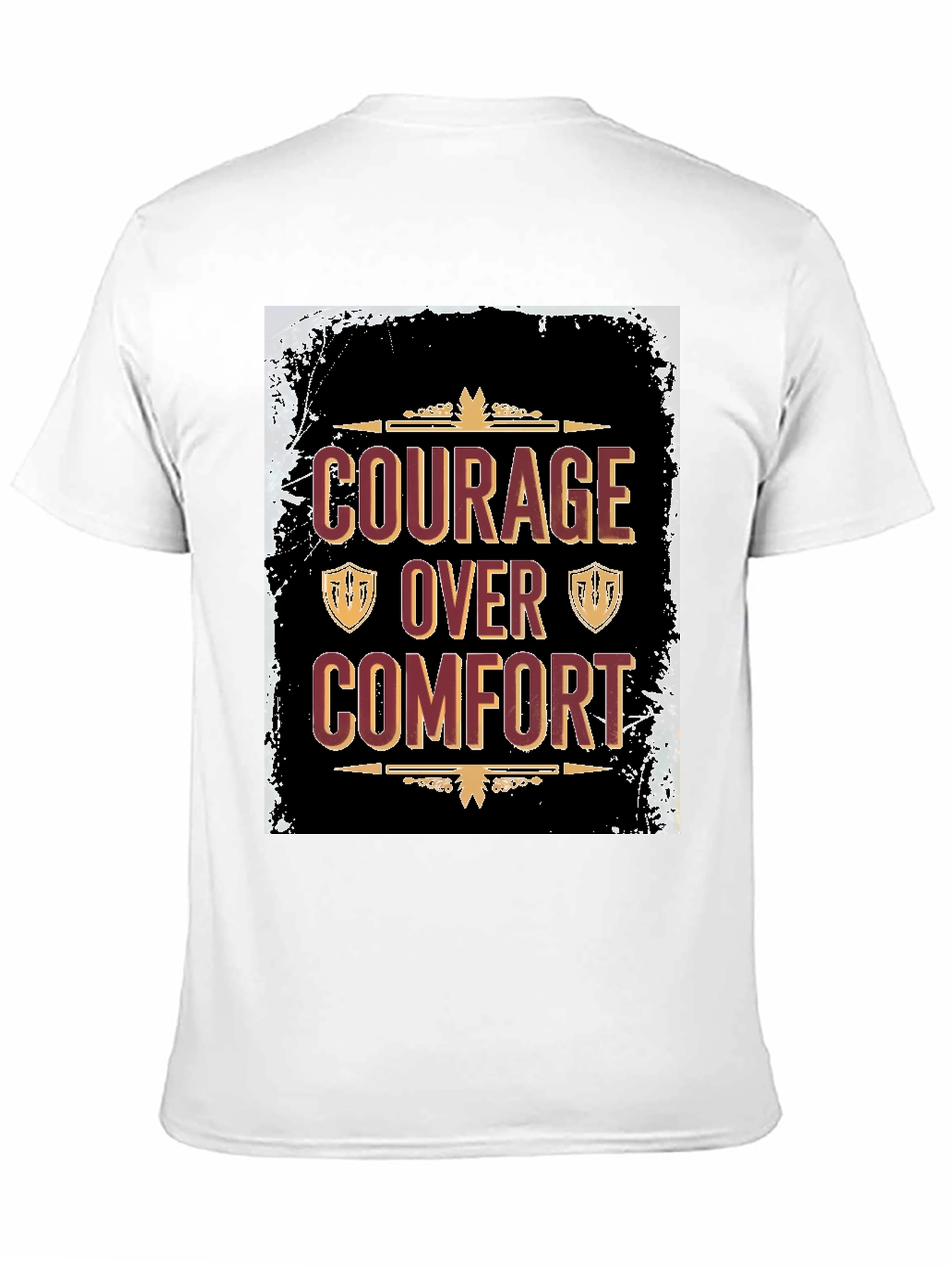 Black Courage Over Comfort Graphic Tee view 11