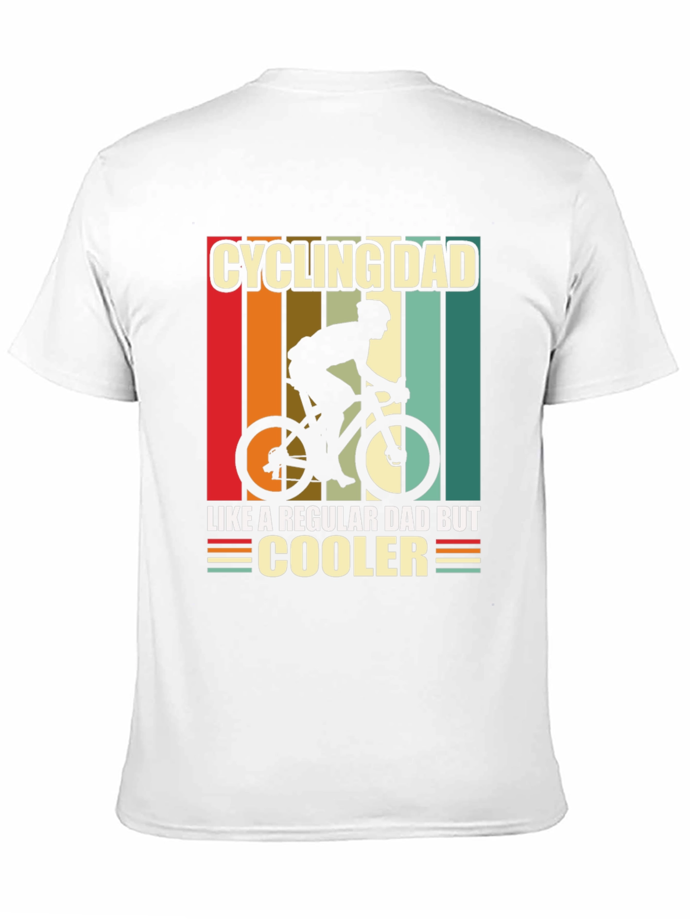 Black Cycling Dad T-Shirt - Like a Regular Dad But Cooler! view 11