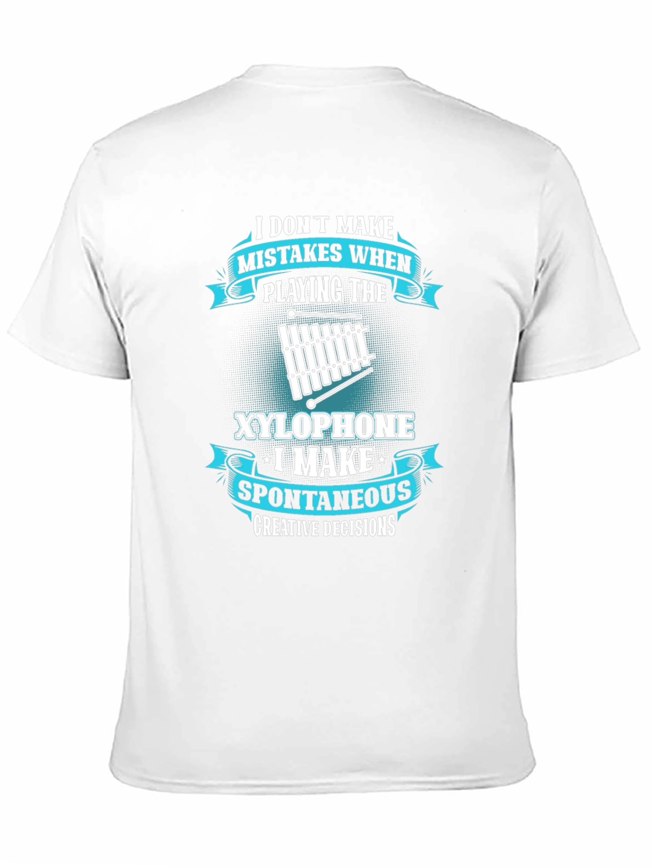 Black Funny Xylophone Player T-Shirt - Spontaneous Decisions view 11