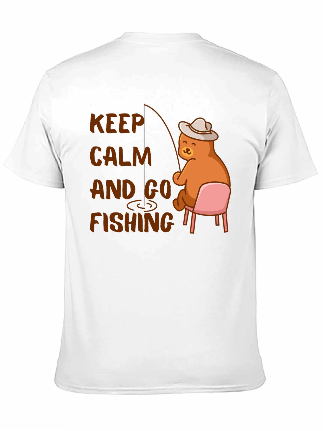 Black Keep Calm and Go Fishing T-Shirt view 11