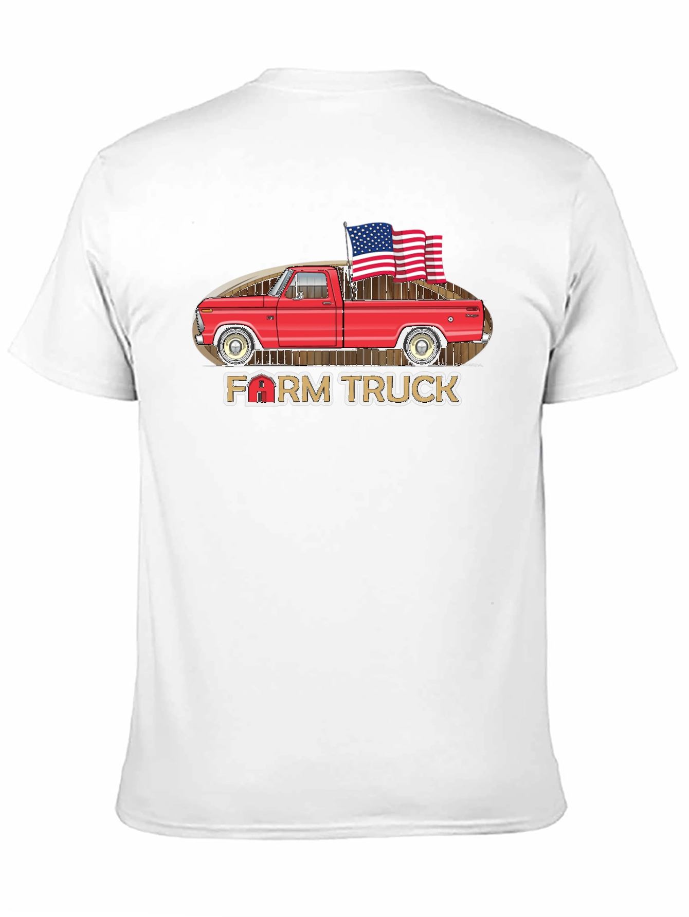 Farm Truck Patriotic T-Shirt - 11