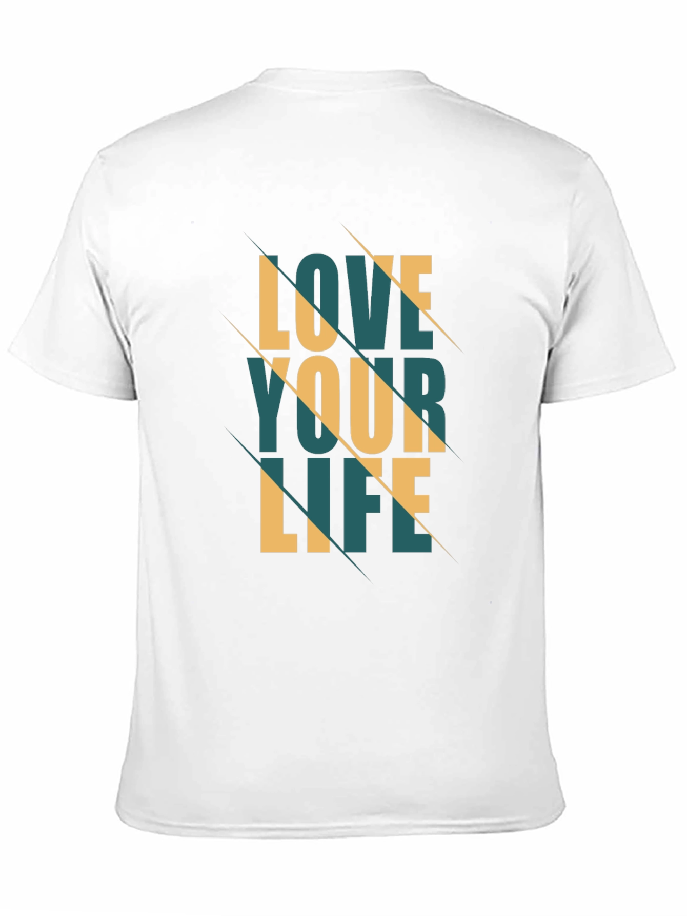 Black Love Your Life Graphic Tee - Stylish Black T-Shirt view 11