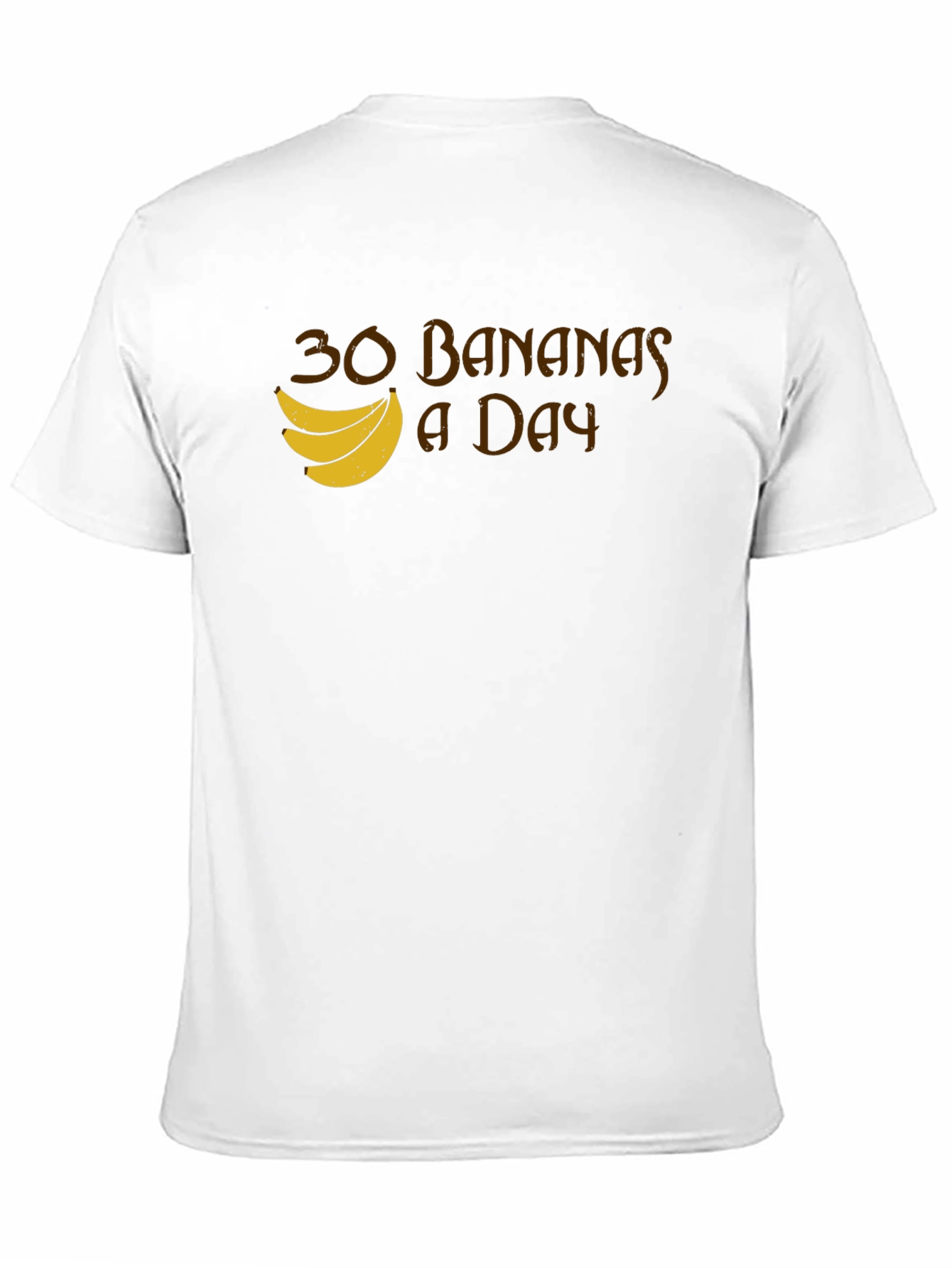 Black 30 Bananas a Day T-Shirt - Funny Fruit Tee view 11