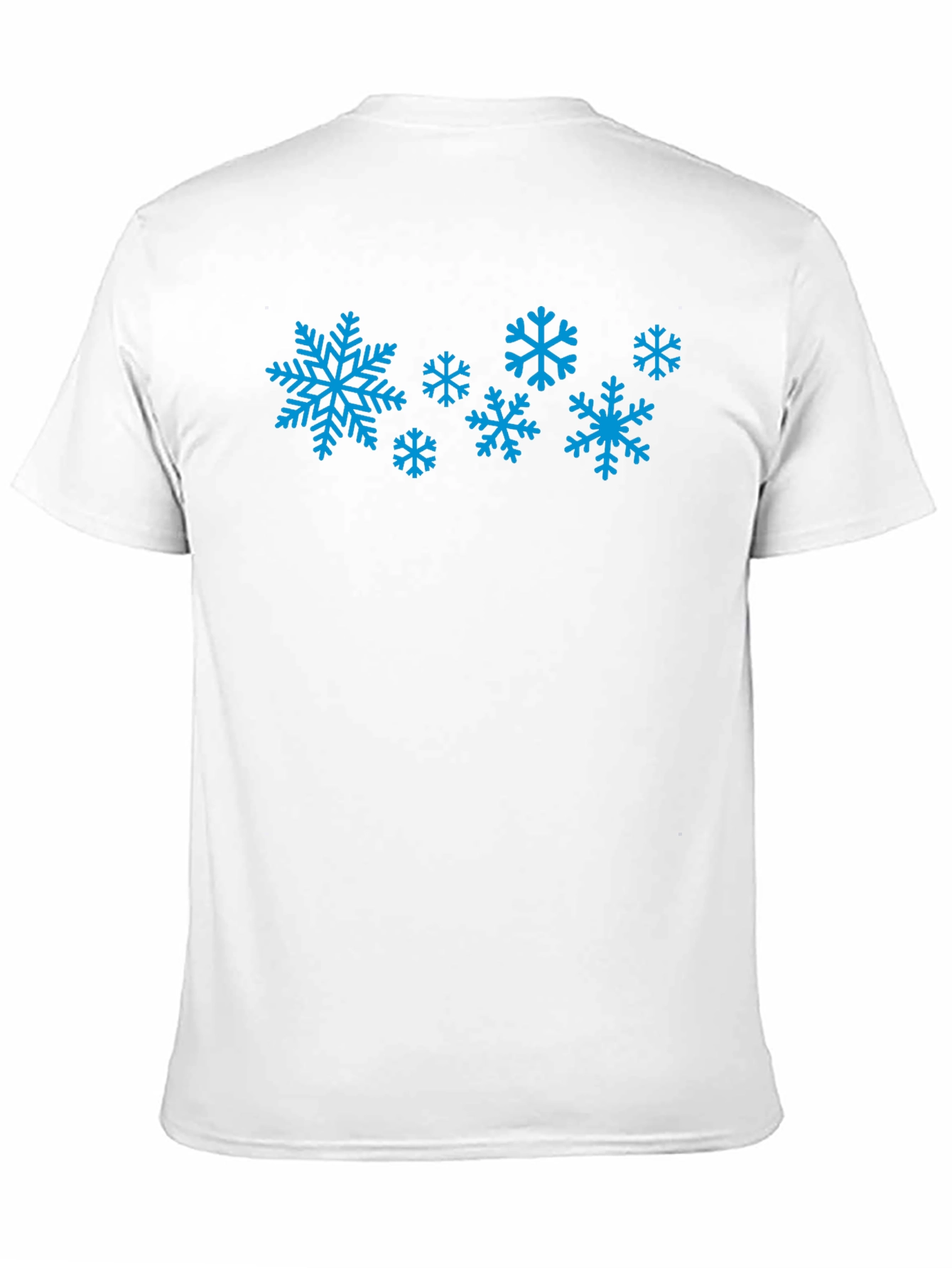Black Snowflake Graphic Tee - Black Cotton Blend view 11