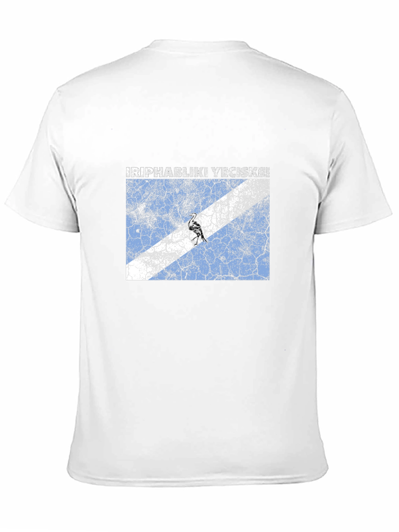 Black Cracked Flag Graphic Tee - Cool Casual Style view 11