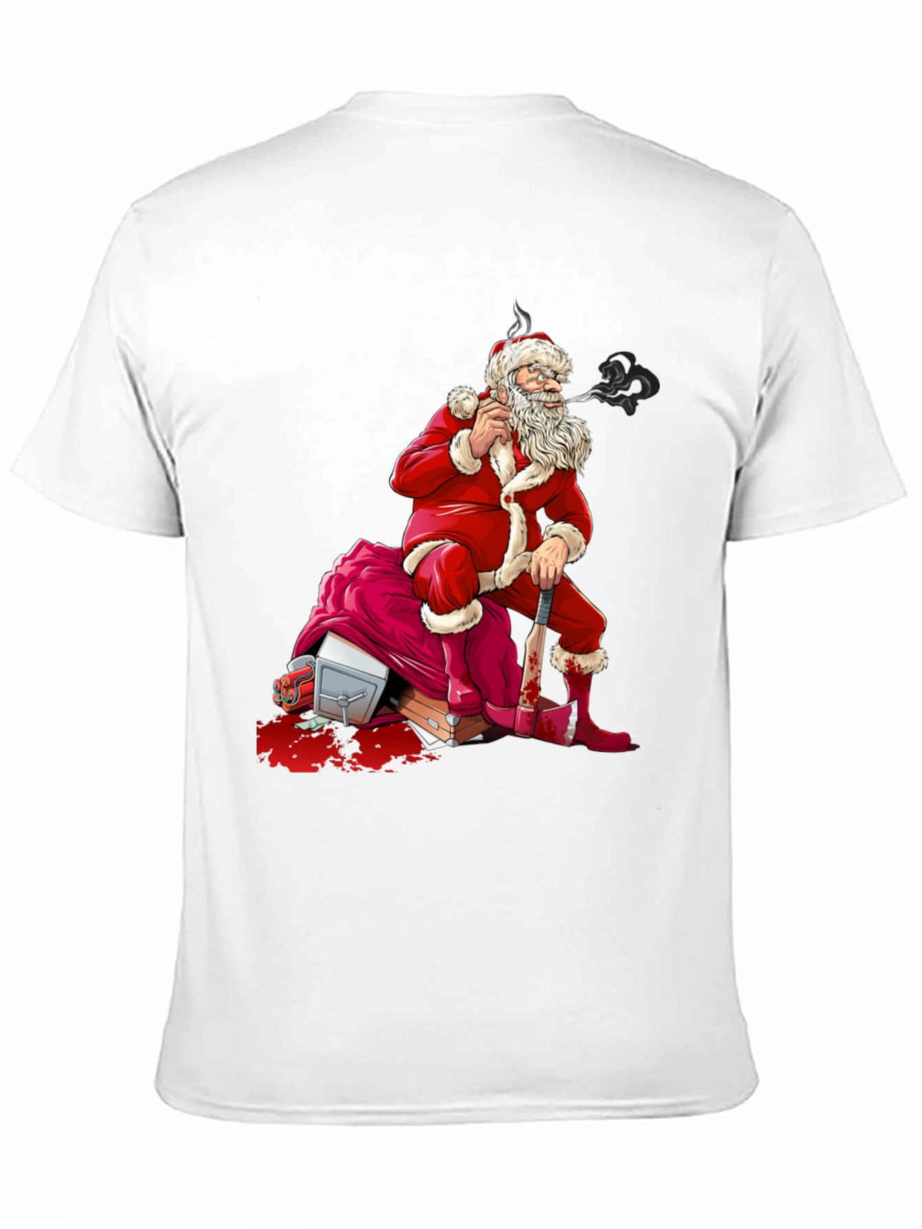 Bad Santa T-Shirt - Bloody Axe Christmas Tee - 11