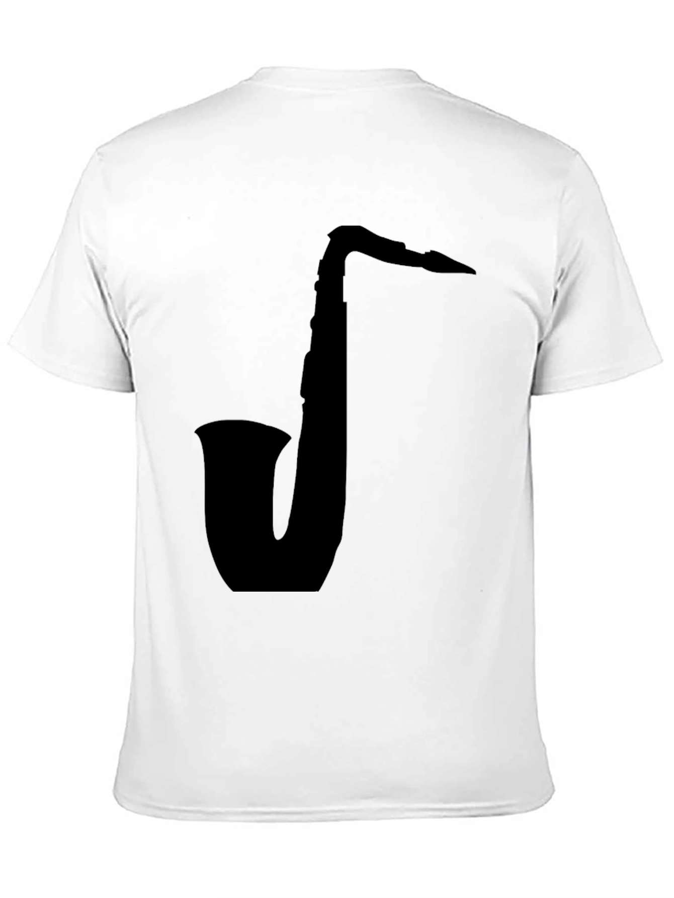 Black Saxophone Graphic Tee - Black Cotton view 11