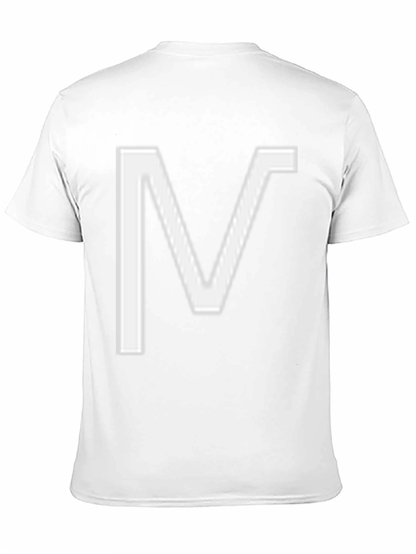 Black Bold "V" Graphic Tee - Black Cotton Blend view 11