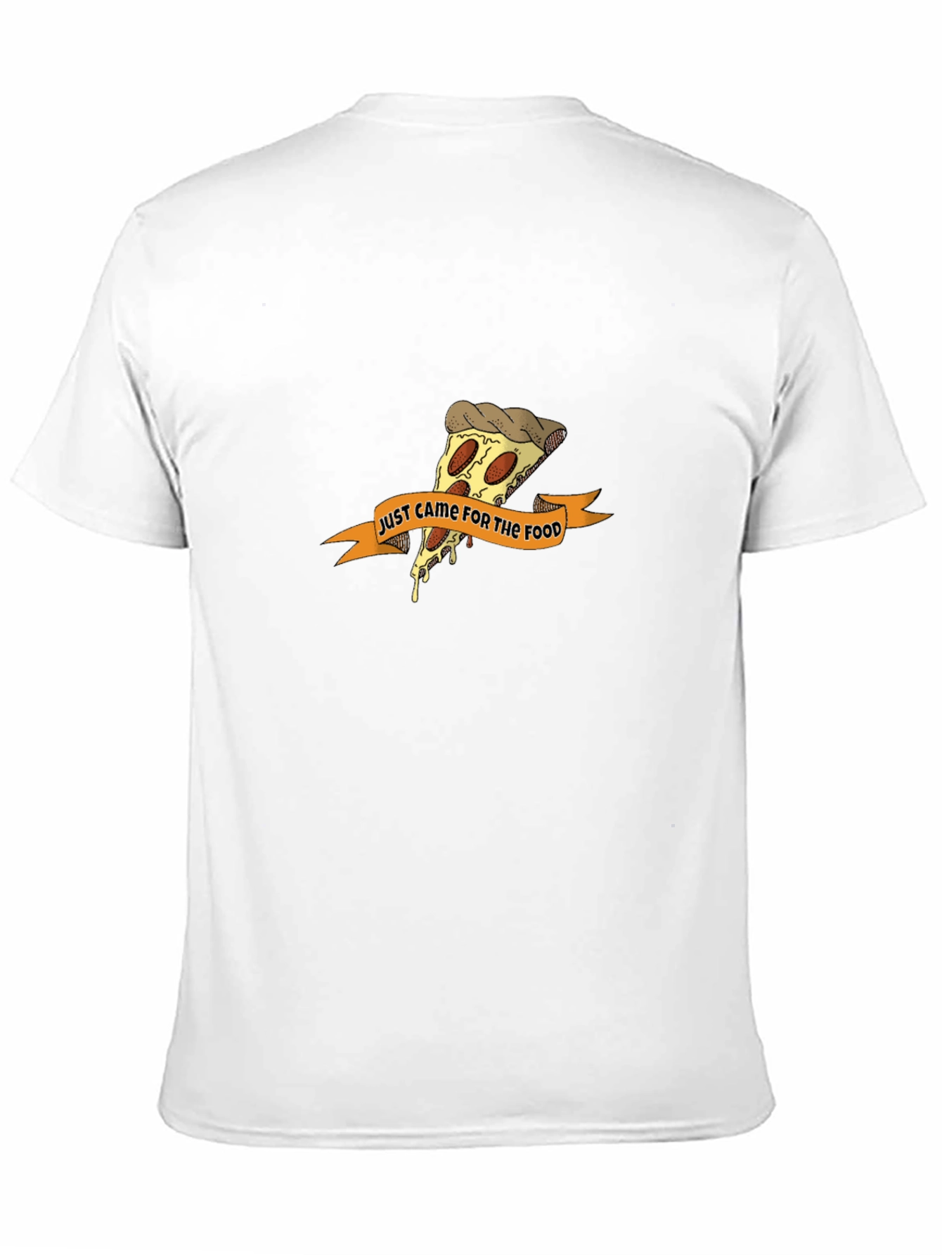 Black Pizza Lover T-Shirt - Just Came For The Food Tee view 11