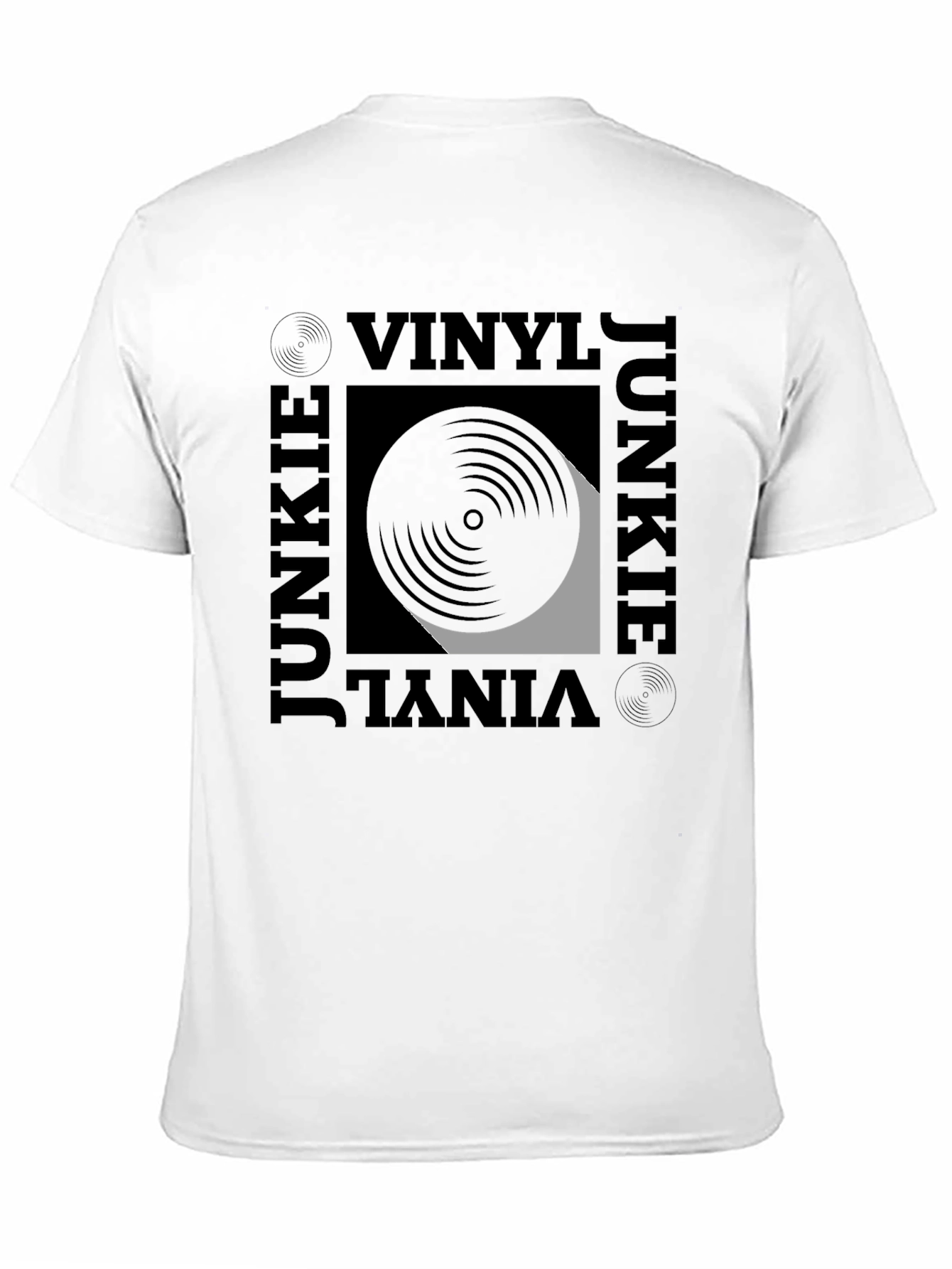 Black Vinyl Junkie Graphic Tee - Black T-Shirt view 11