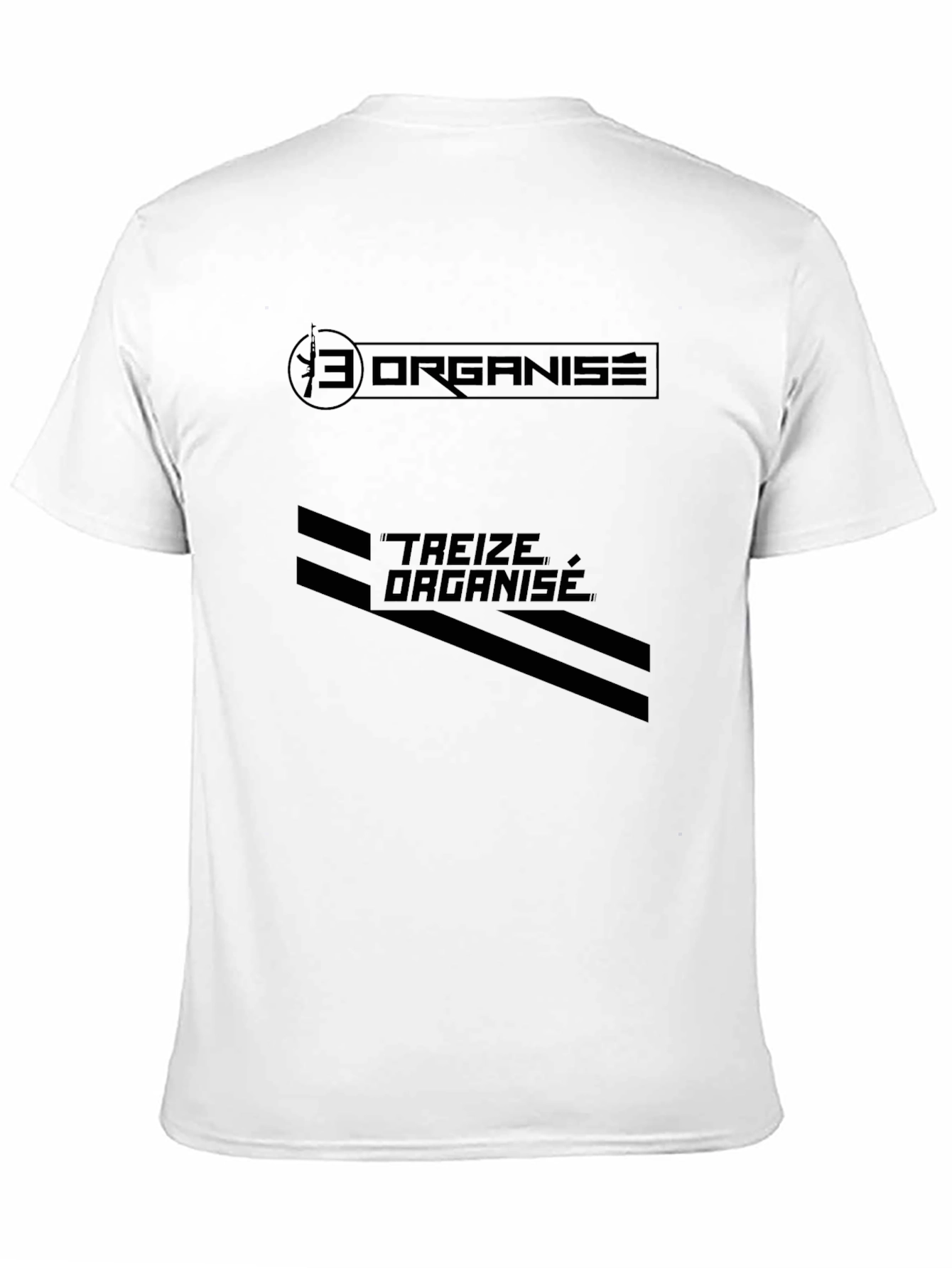 Black Men's Black Treize Organise Graphic T-Shirt view 11